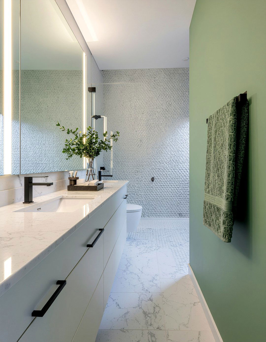 Waffle Weave Bathroom - 30 bathroom textile accent ideas