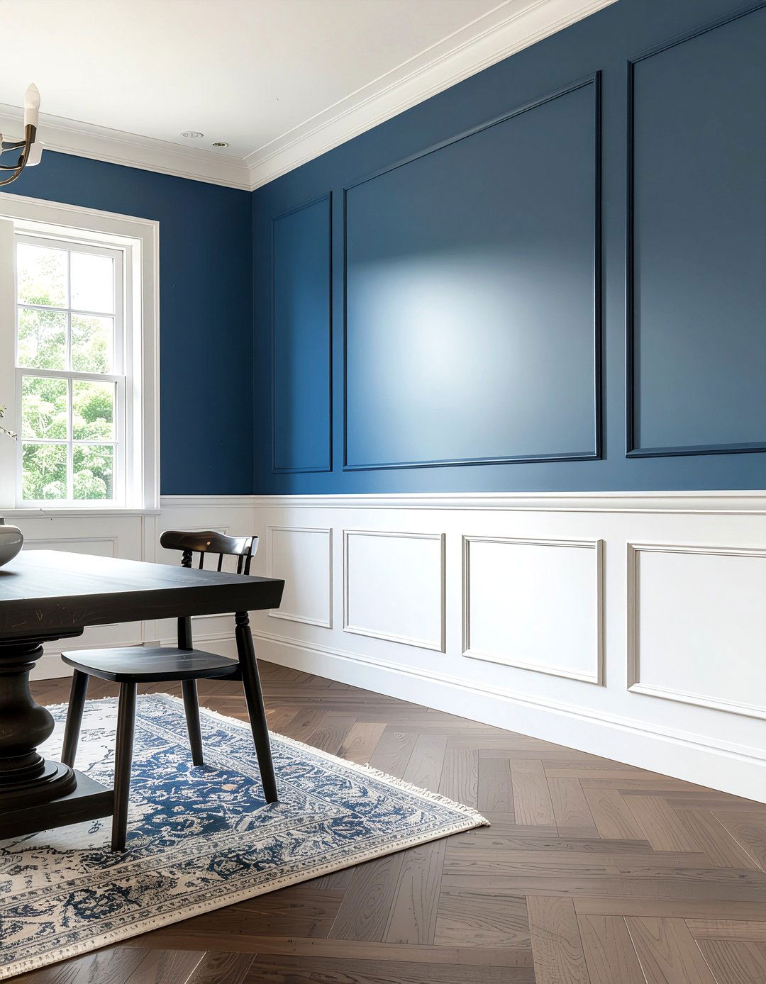 Wainscoting Wall Detail - 30 dining room timeless element ideas