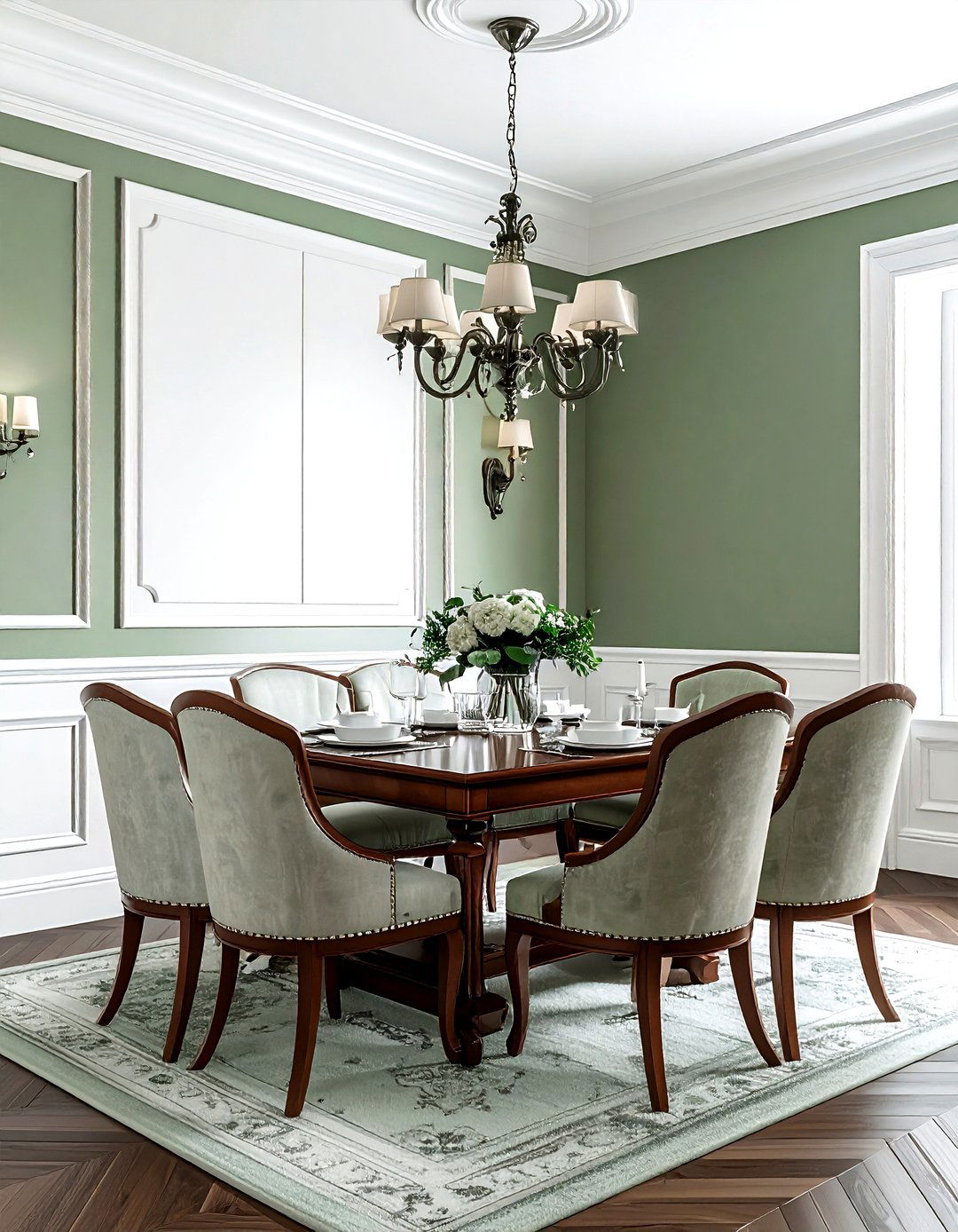 Wainscoting Wall Panel - 30 dining room feature wall ideas