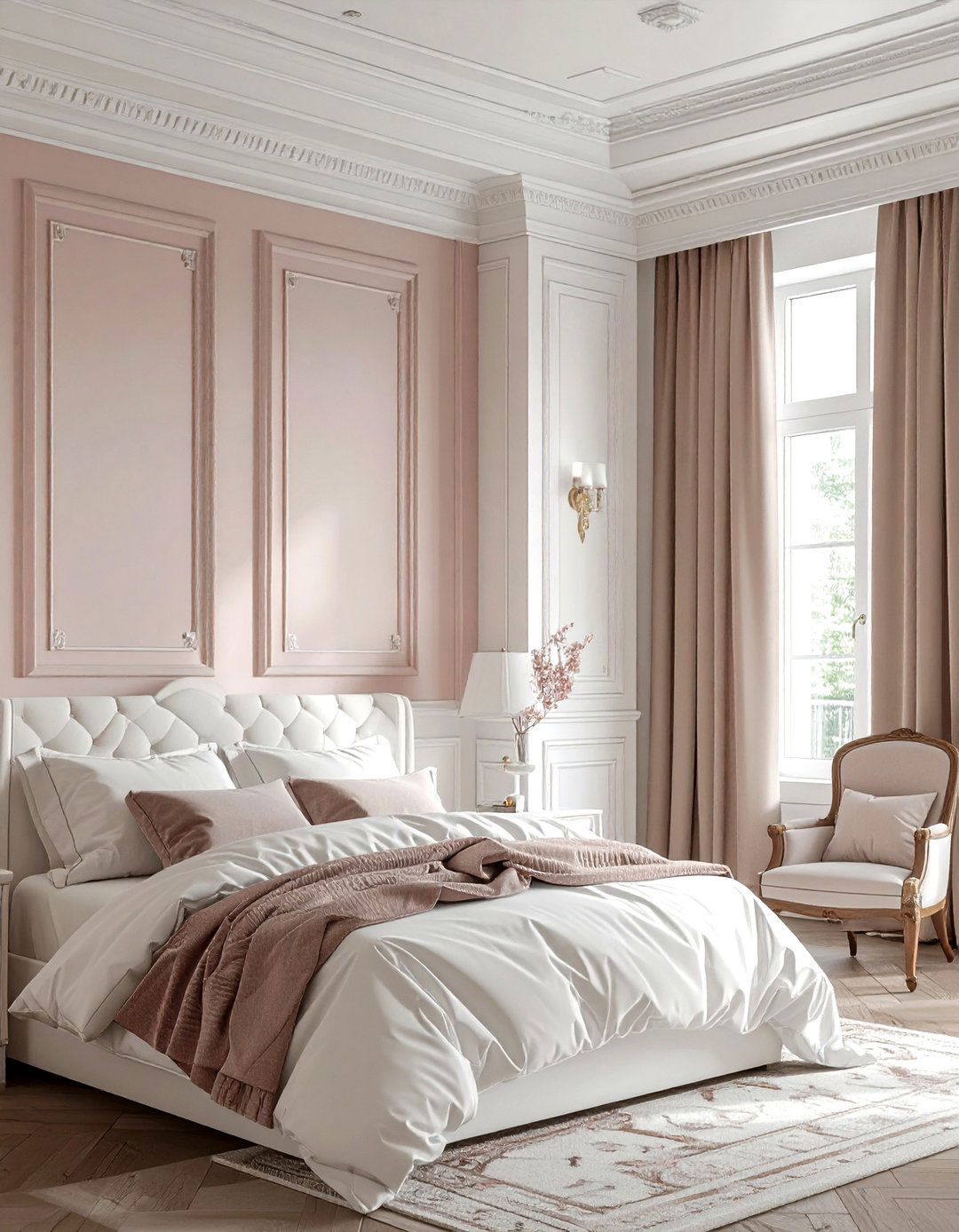 Wainscoting Wall Panels - 30 old house bedroom ideas