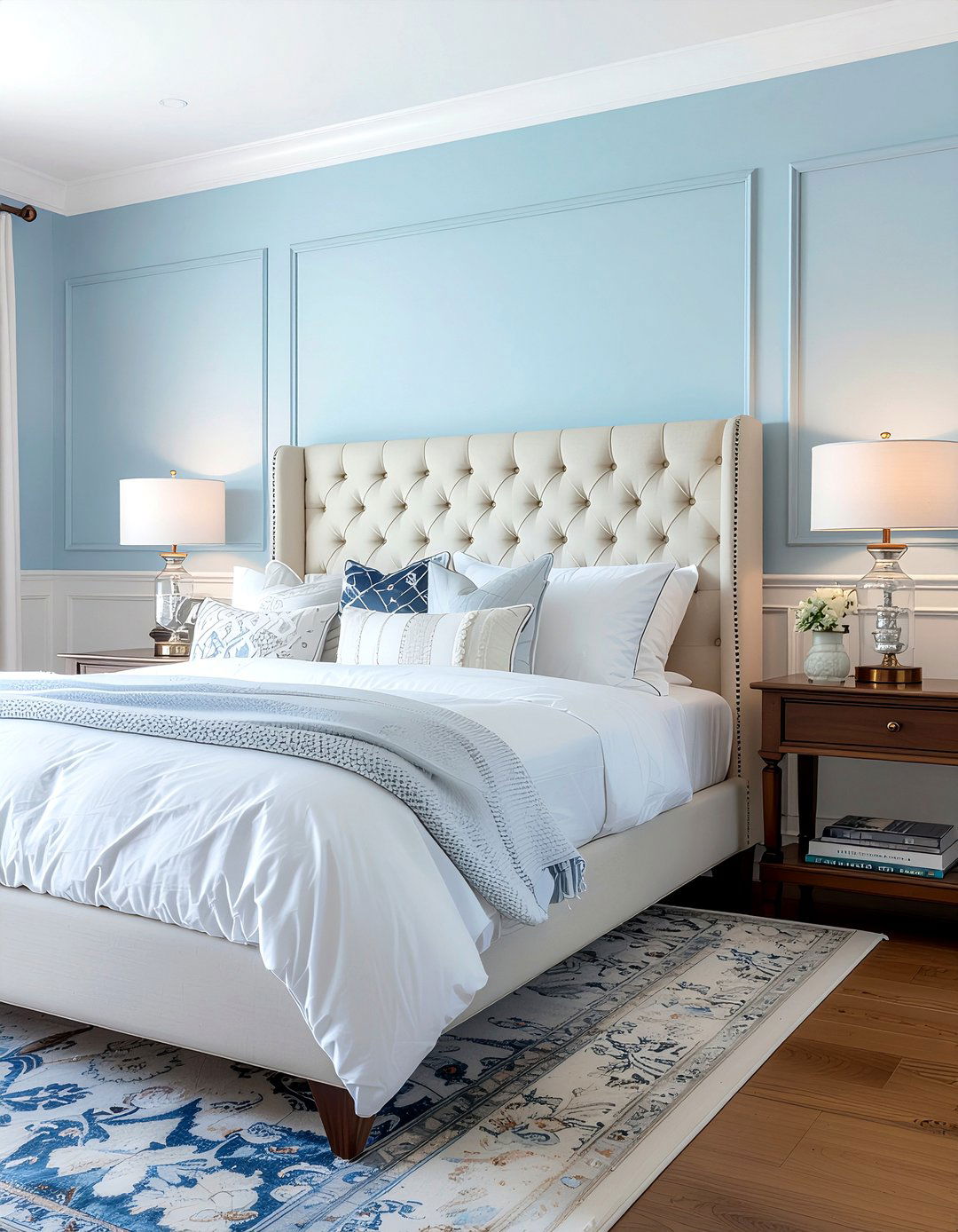 Wainscoting bedroom wall - 30 bedroom wall texture ideas