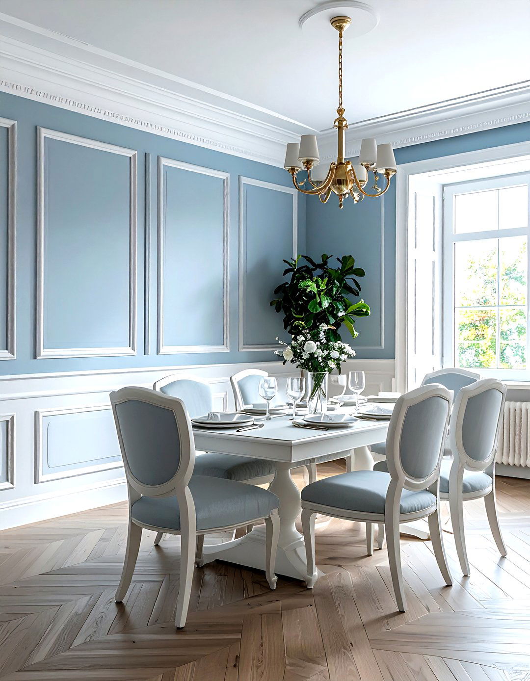 Wainscoting panels - 30 weekend dining room project ideas