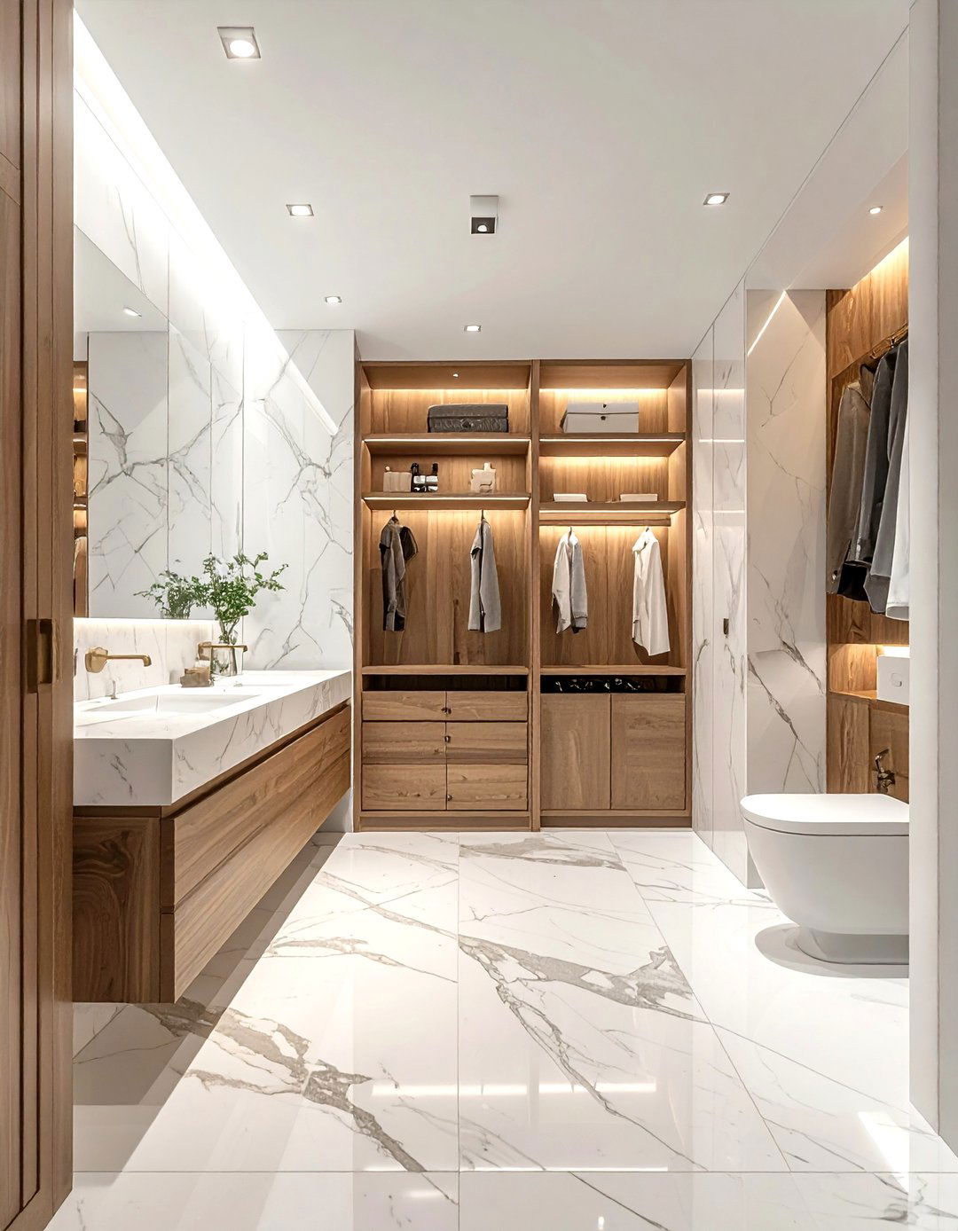 Walk In Closet Bathroom Combo - 30 spec home bathroom ideas