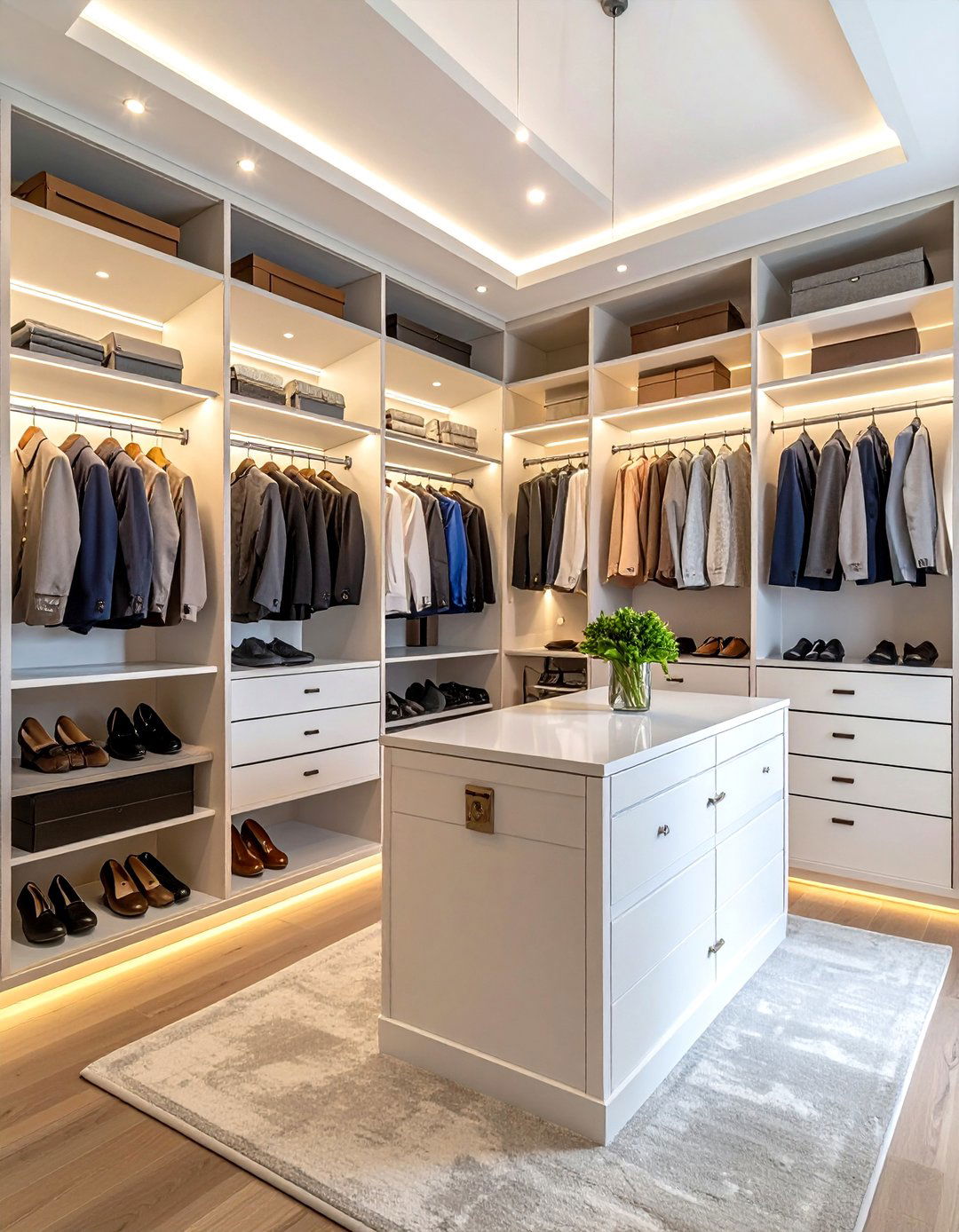 Walk In Closet System - 30 home transformation ideas
