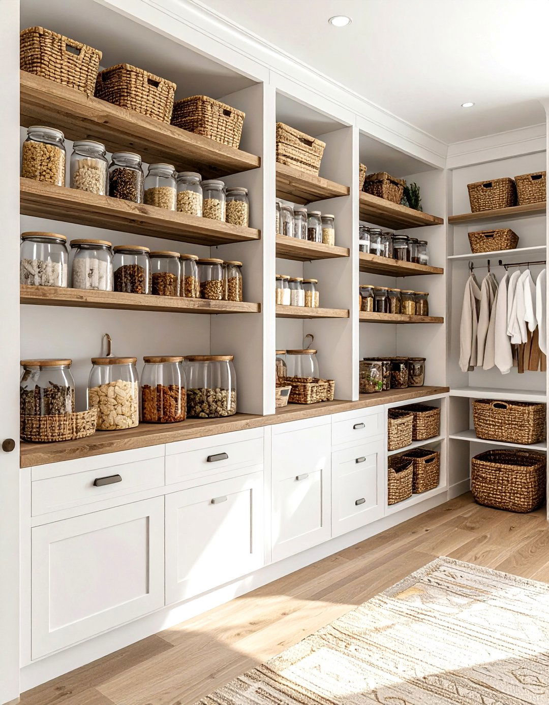 Walk In Pantry Storage - 30 farmhouse kitchen ideas