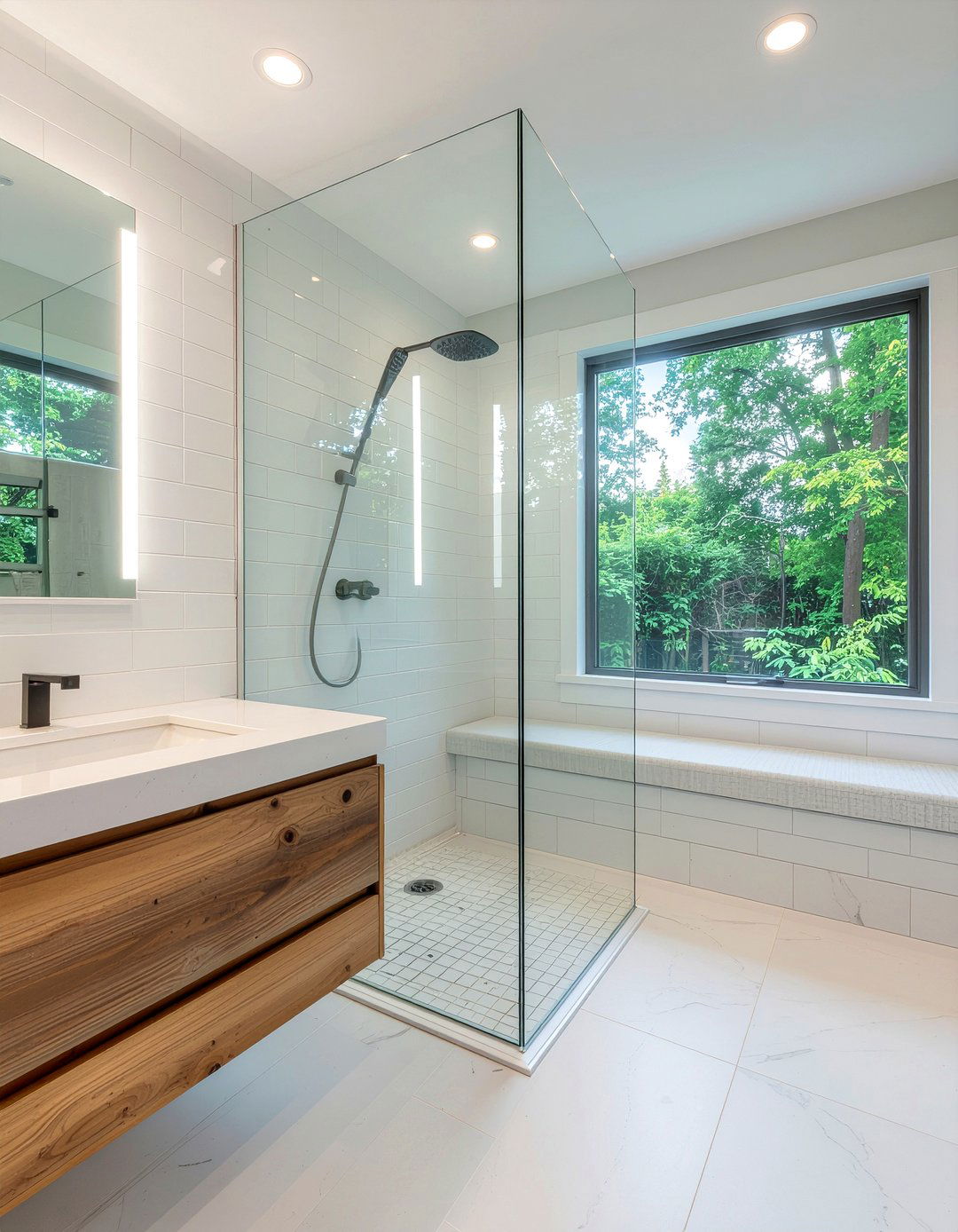 Walk In Shower - 30 bathroom project ideas