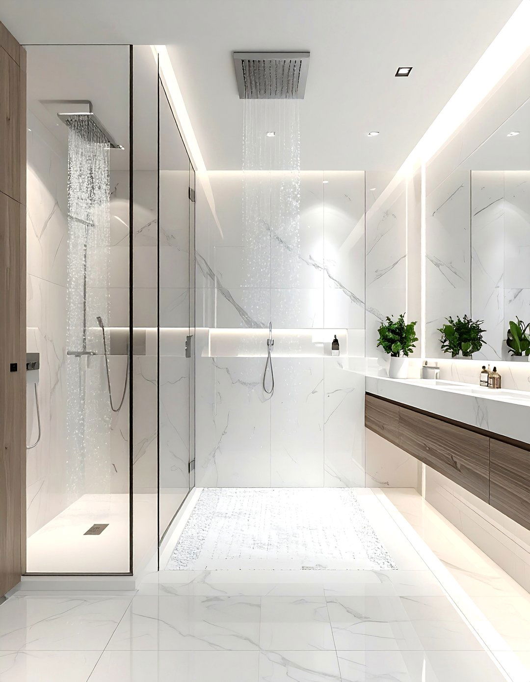Walk In Shower - 30 bedroom to bathroom conversion ideas