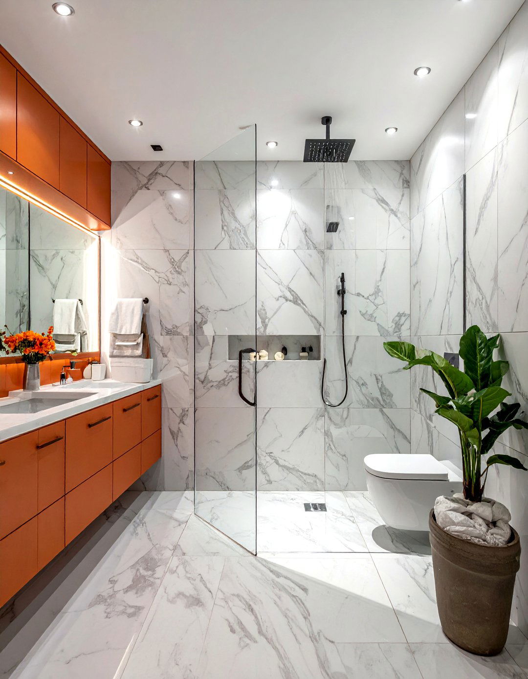 Walk In Shower Bathroom - 30 chic bathroom ideas