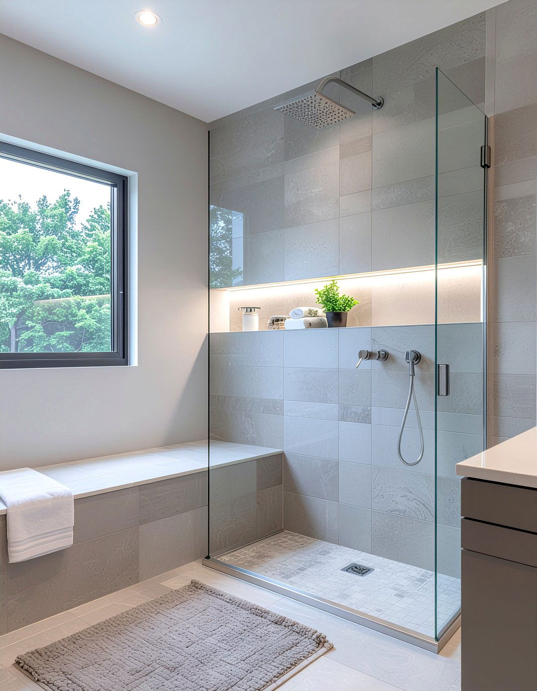 Walk In Shower Bathroom - 30 cozy bathroom settings