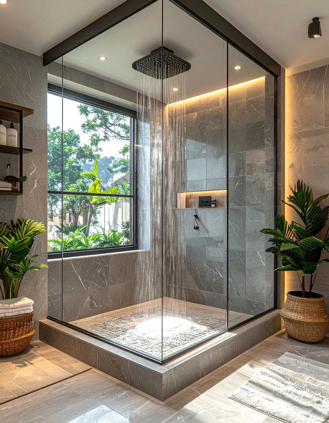 Walk In Shower Window - 30 natural light bathroom ideas
