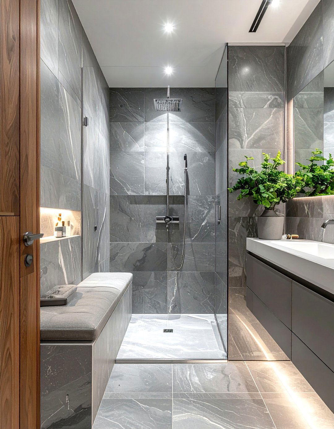 Walk In Shower With Glass Door - 30 timeless bathroom ideas