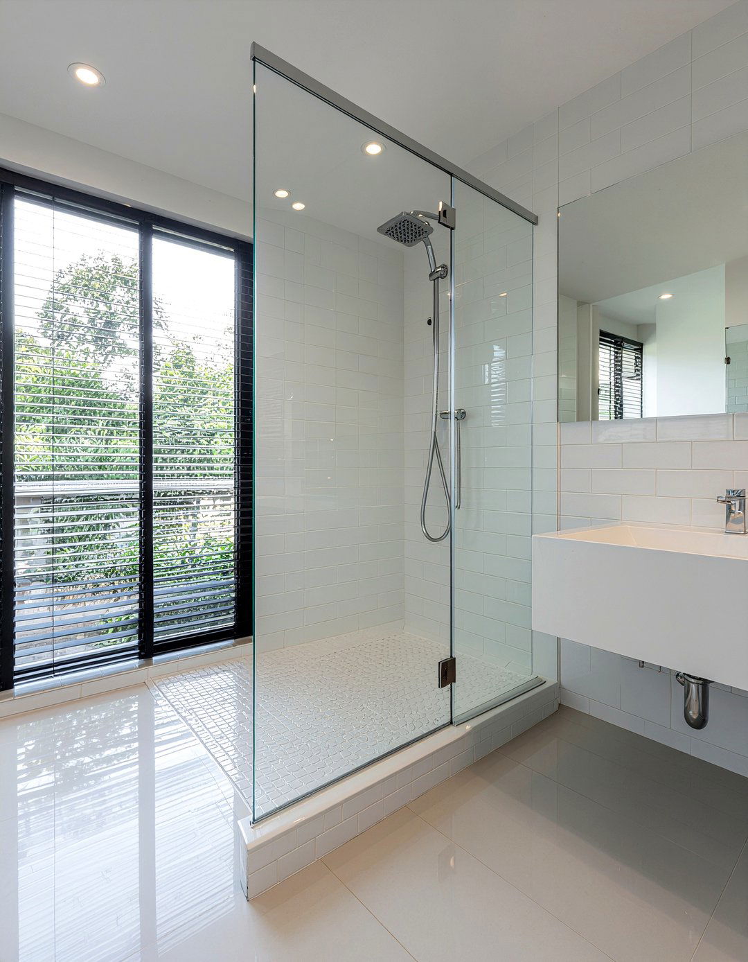 Walk In Shower With Glass Door - 30 bathroom for elderly ideas