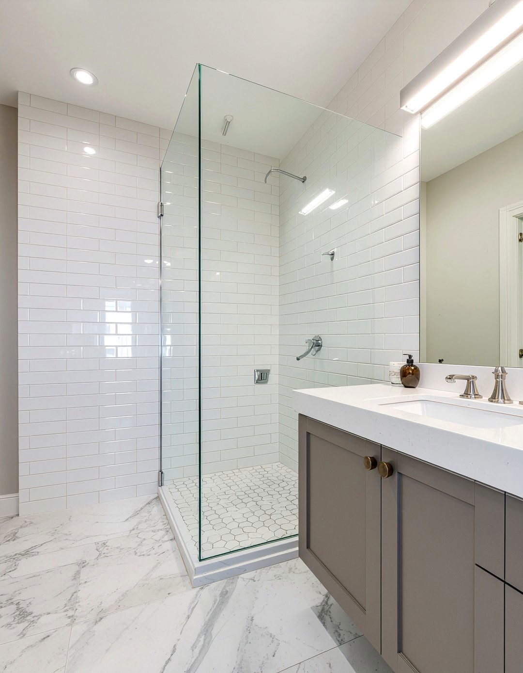 Walk In Shower With Glass Wall - 30 bathroom major renovation ideas