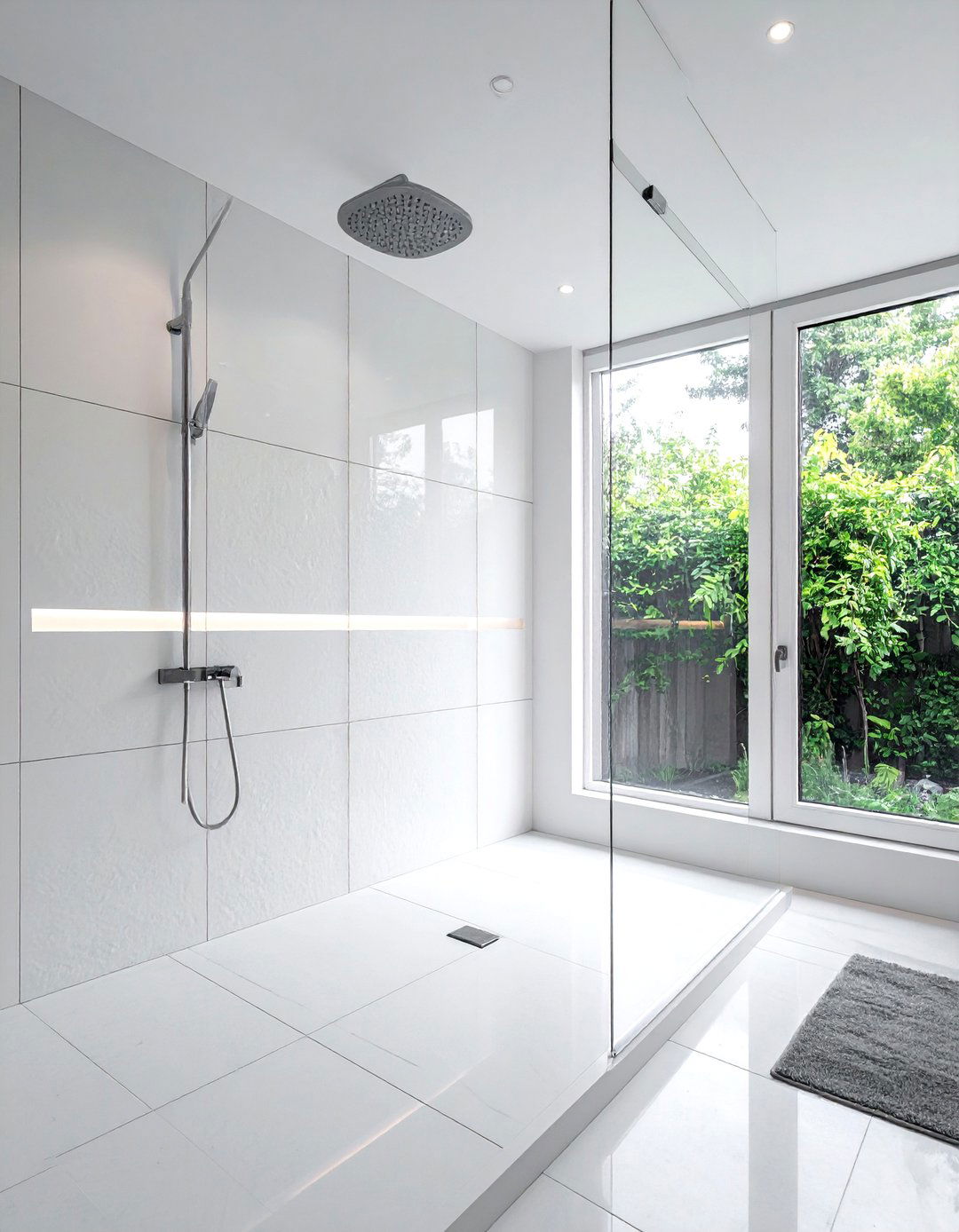 Walk In Shower With Window - 30 bathroom natural lighting ideas