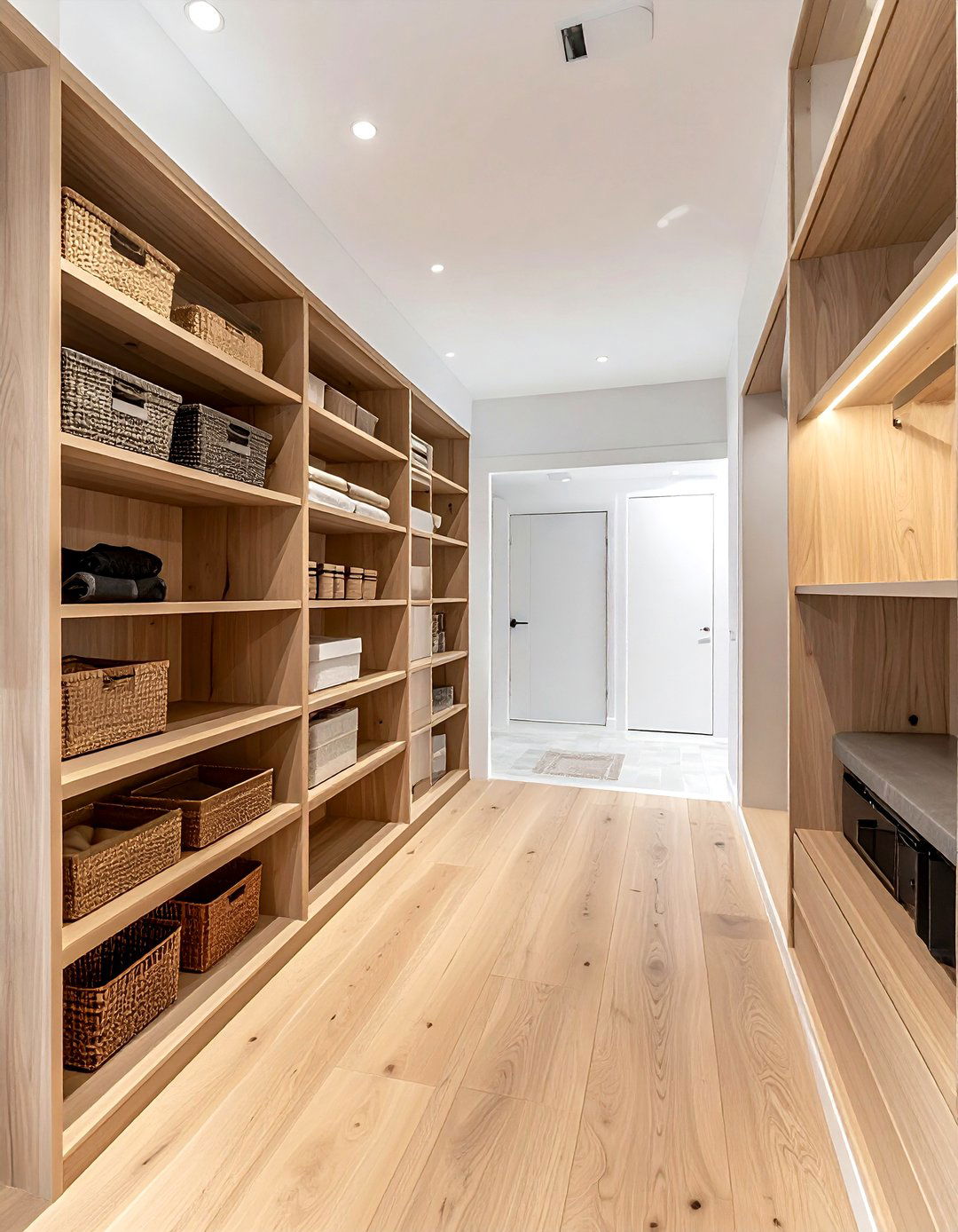 Walk Through Pantry - 30 pantry cabinet kitchen ideas