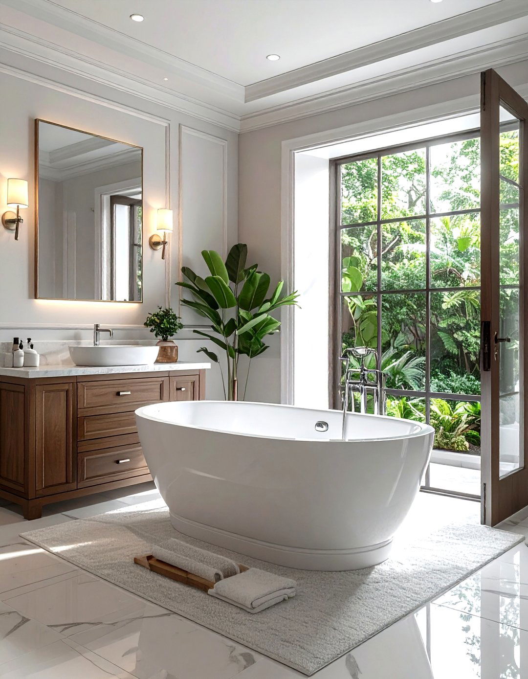 Walk in bathtub with door - 30 senior friendly bathroom ideas