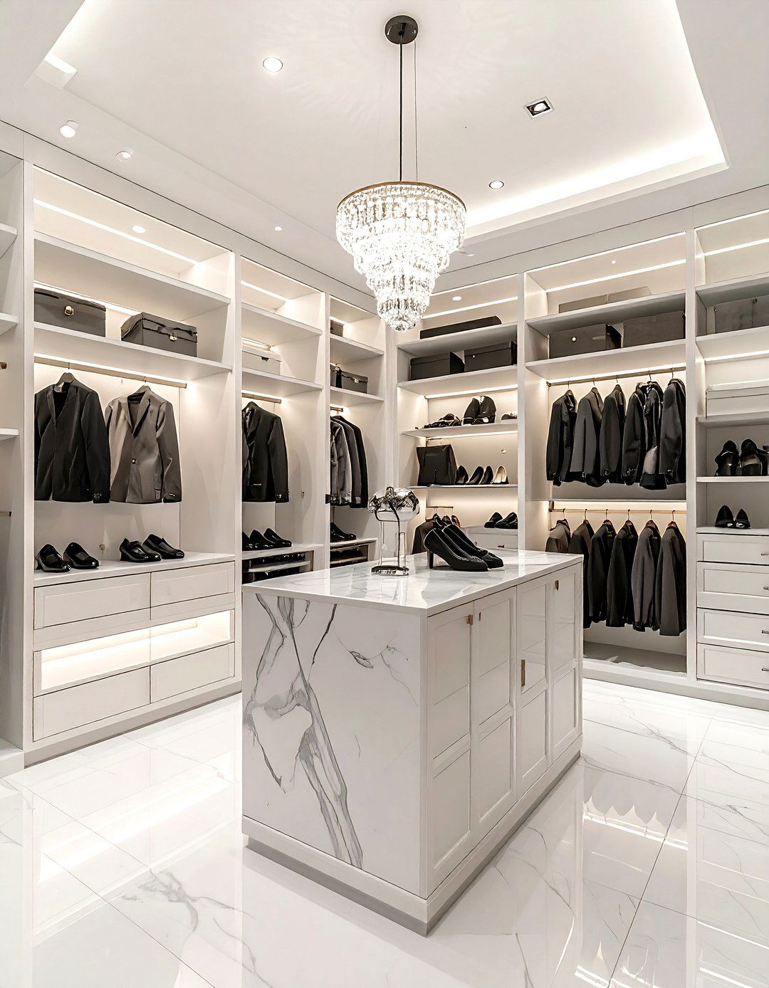 Walk in closet - 30 sumptuous decor ideas