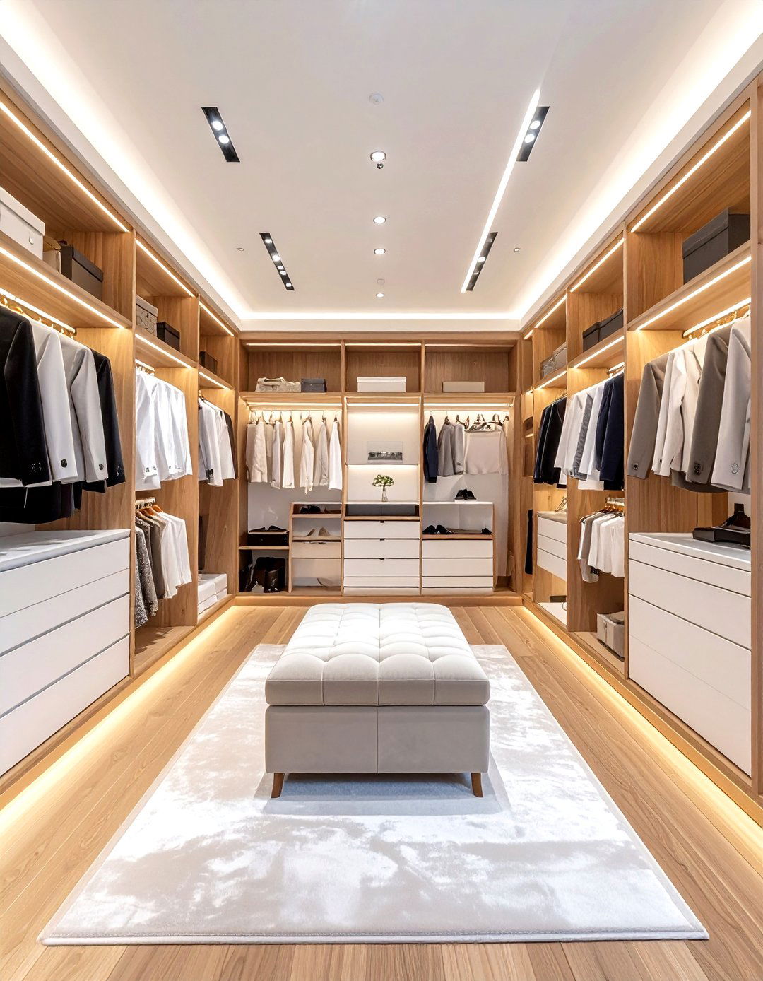 Walk in closet - 30 clean decor ideas
