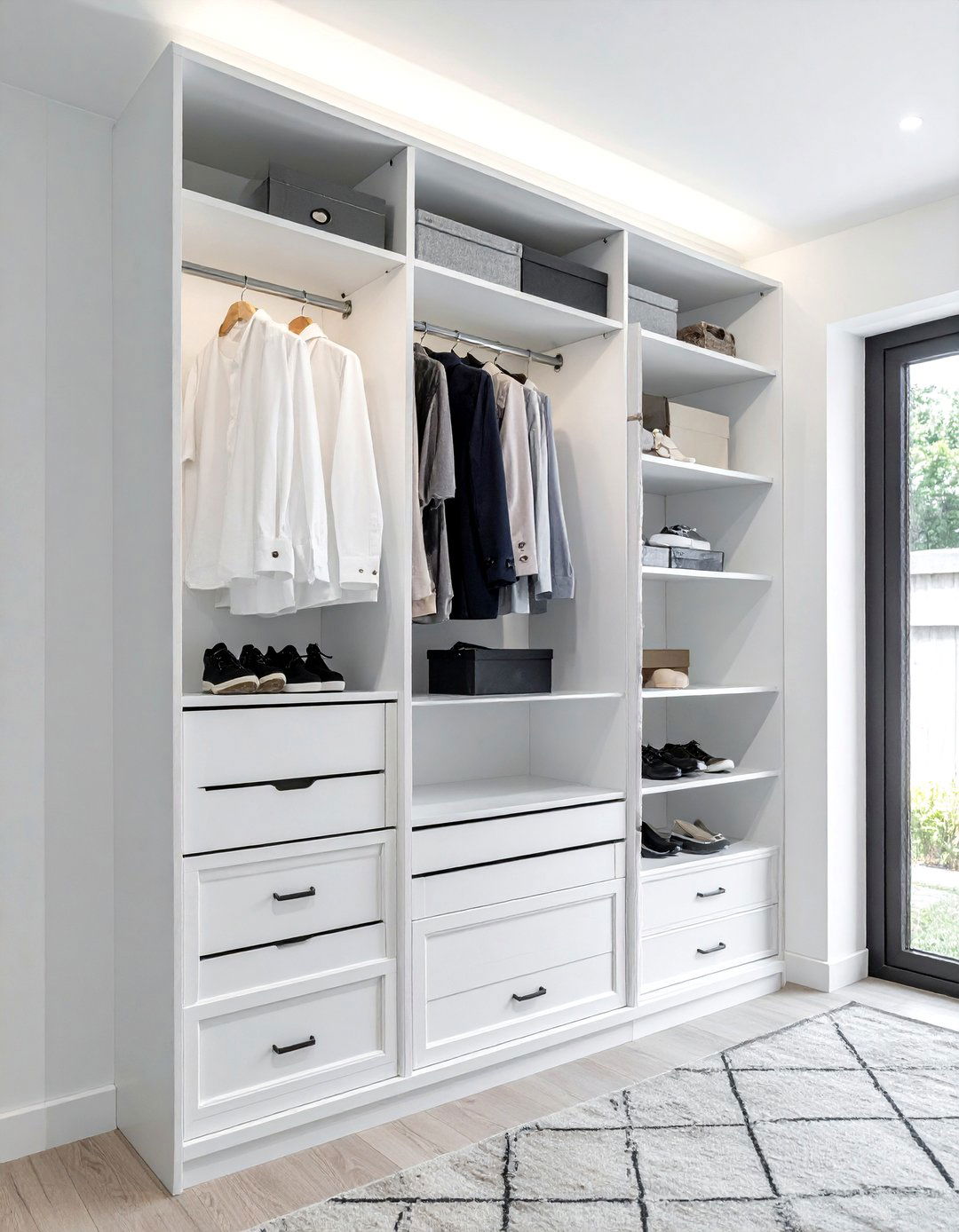 Walk in closet shelving system - 30 new construction decor ideas