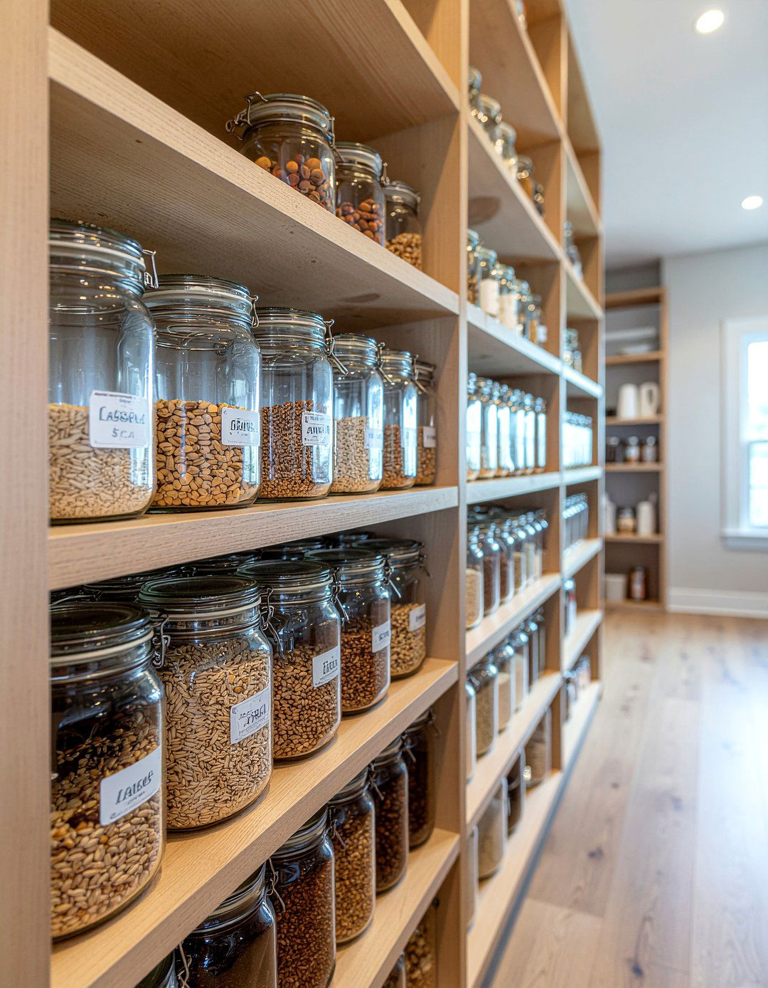 Walk in pantry - 30 healthy kitchen ideas