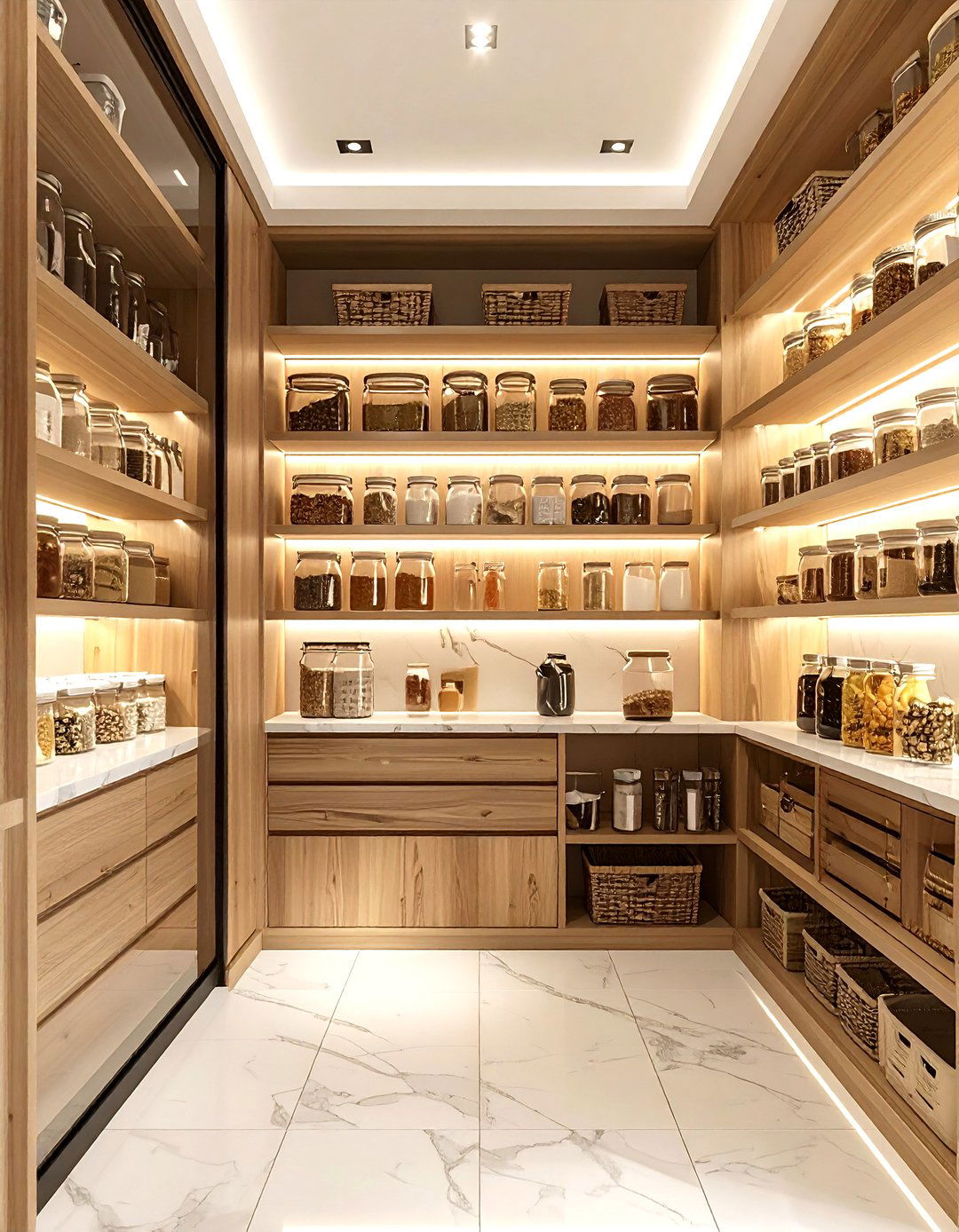Walk in pantry - 30 ideal kitchen ideas