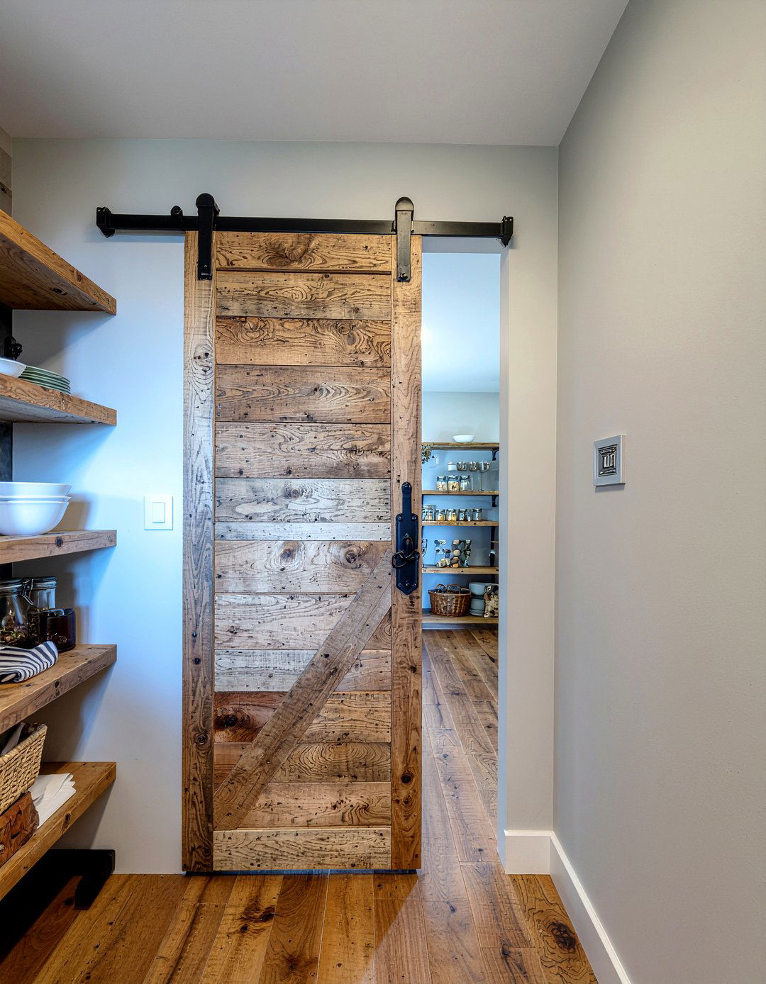 Walk in pantry door - 30 kitchen visual interest ideas