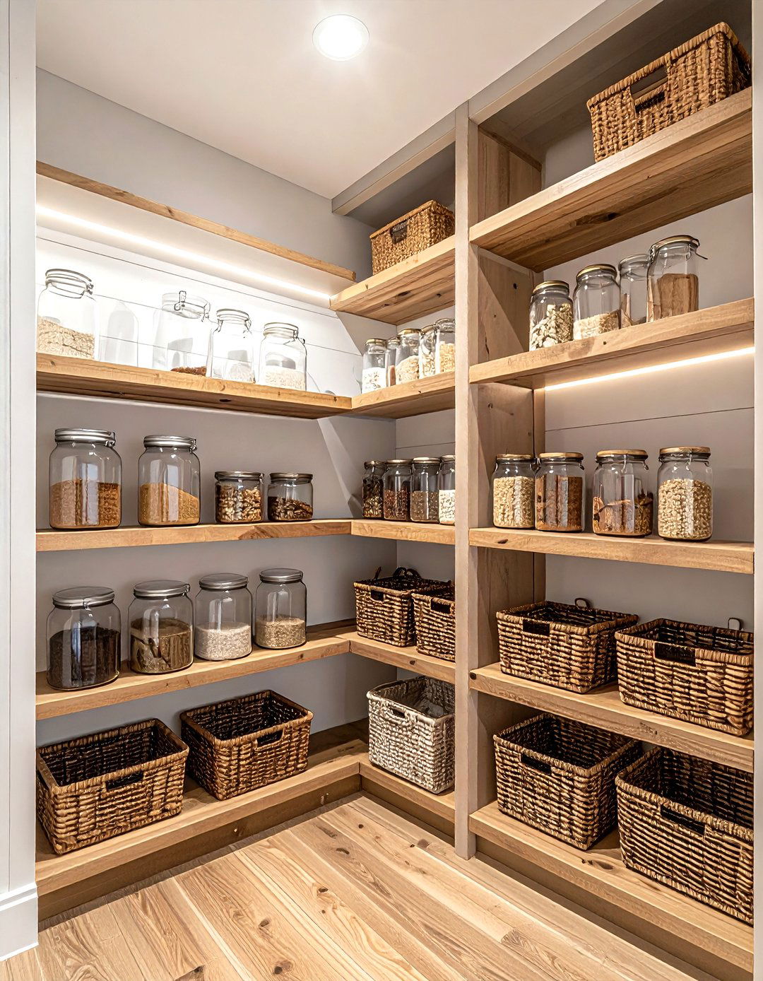 Walk in pantry shelving - 30 custom kitchen ideas