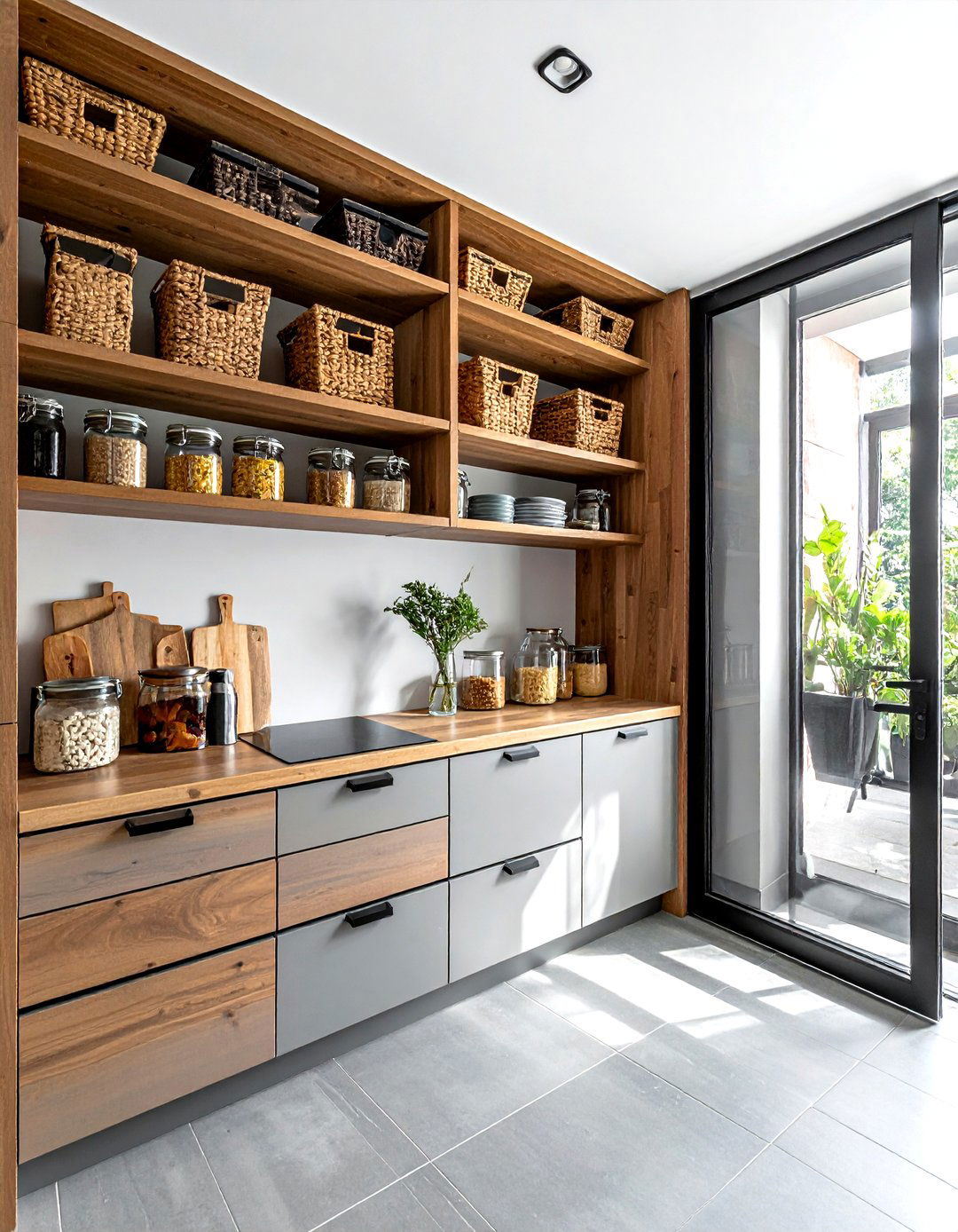Walk in pantry storage - 30 townhouse kitchen ideas