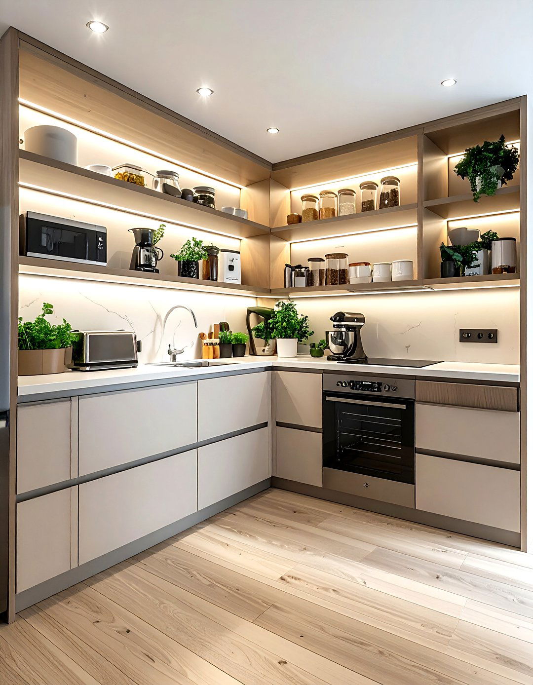 Walk in pantry with appliance garage - 30 walk-in pantry kitchen ideas