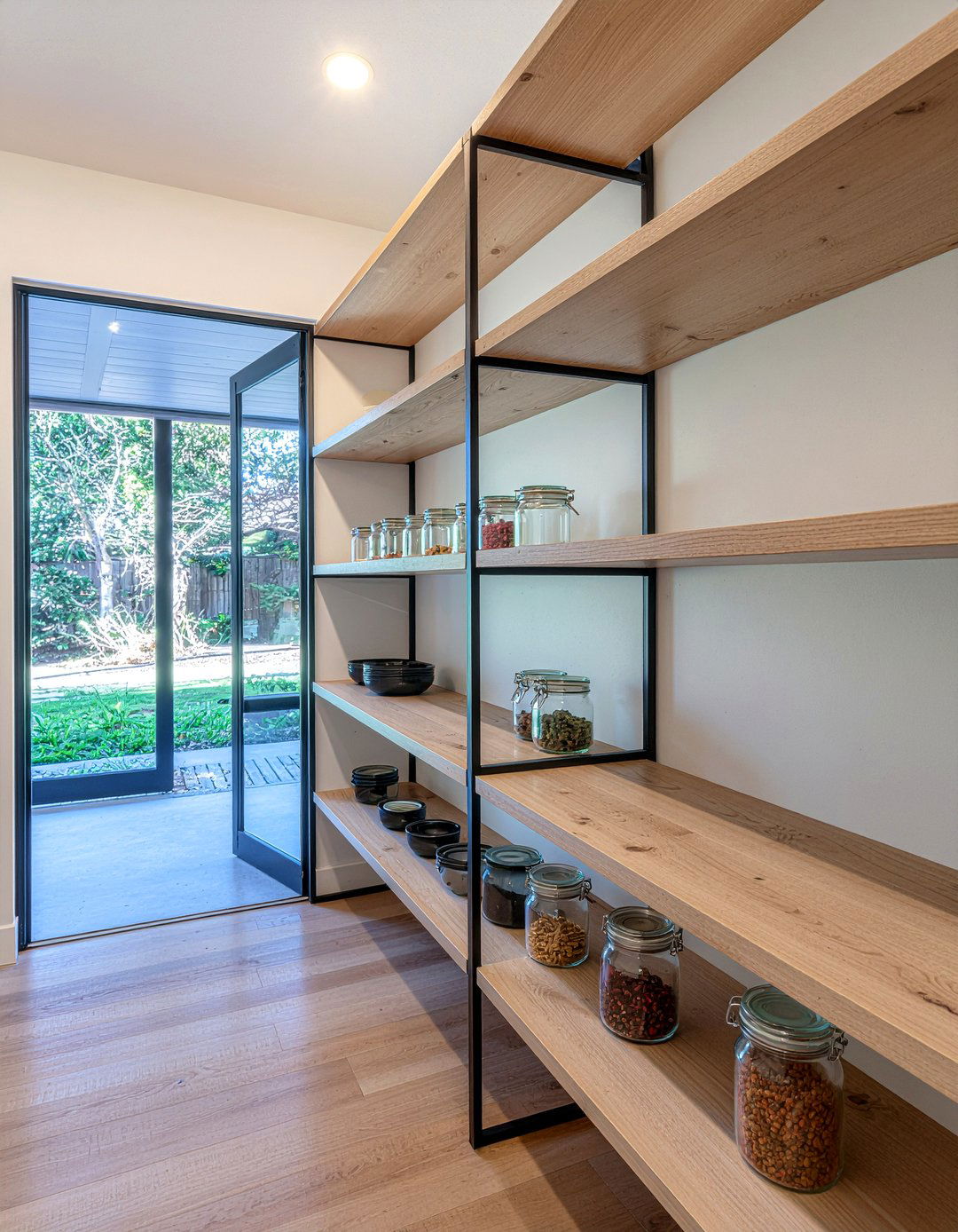 Walk in pantry with glass doors - 30 showstopper kitchen ideas