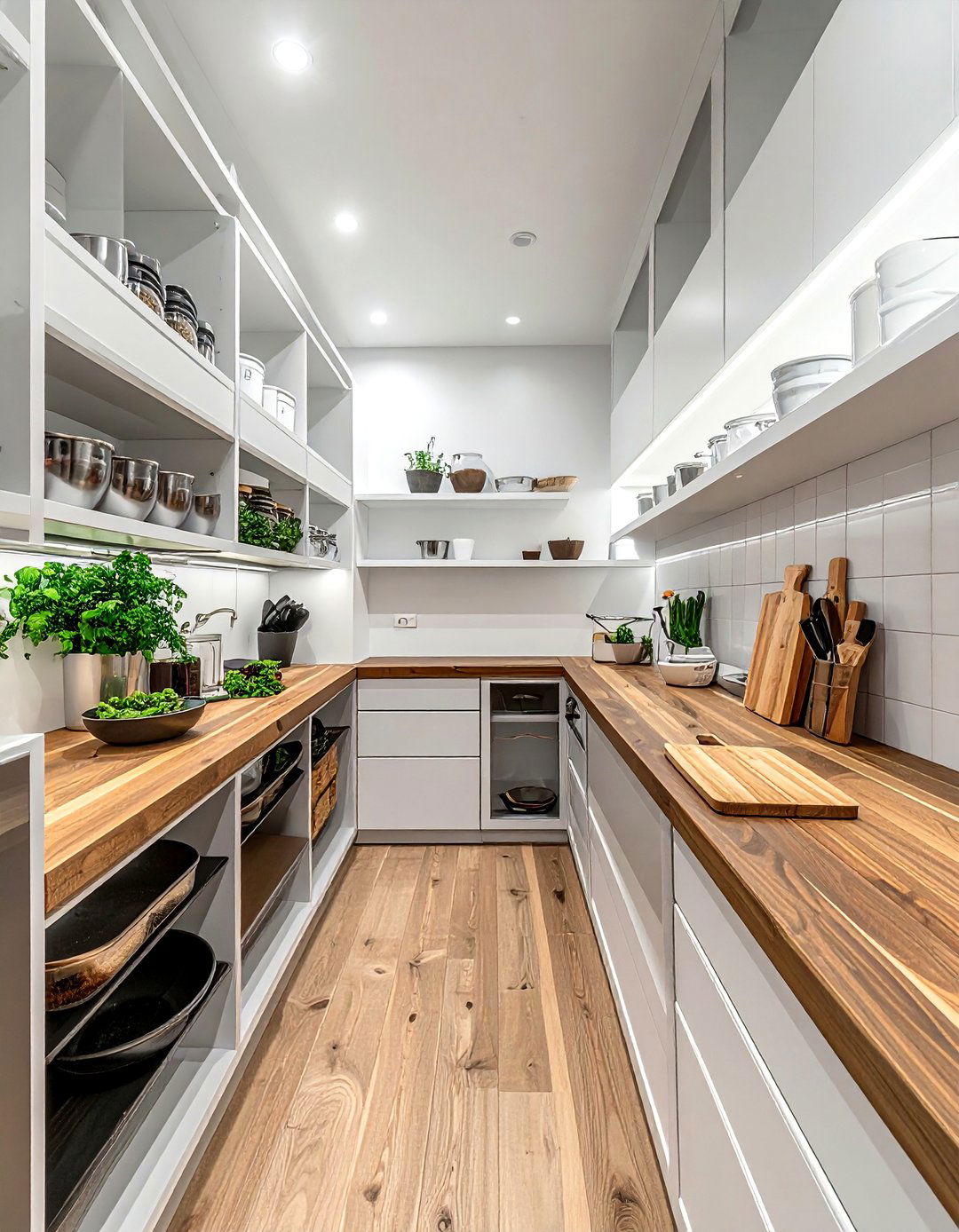 Walk in pantry with prep area - 30 walk-in pantry kitchen ideas