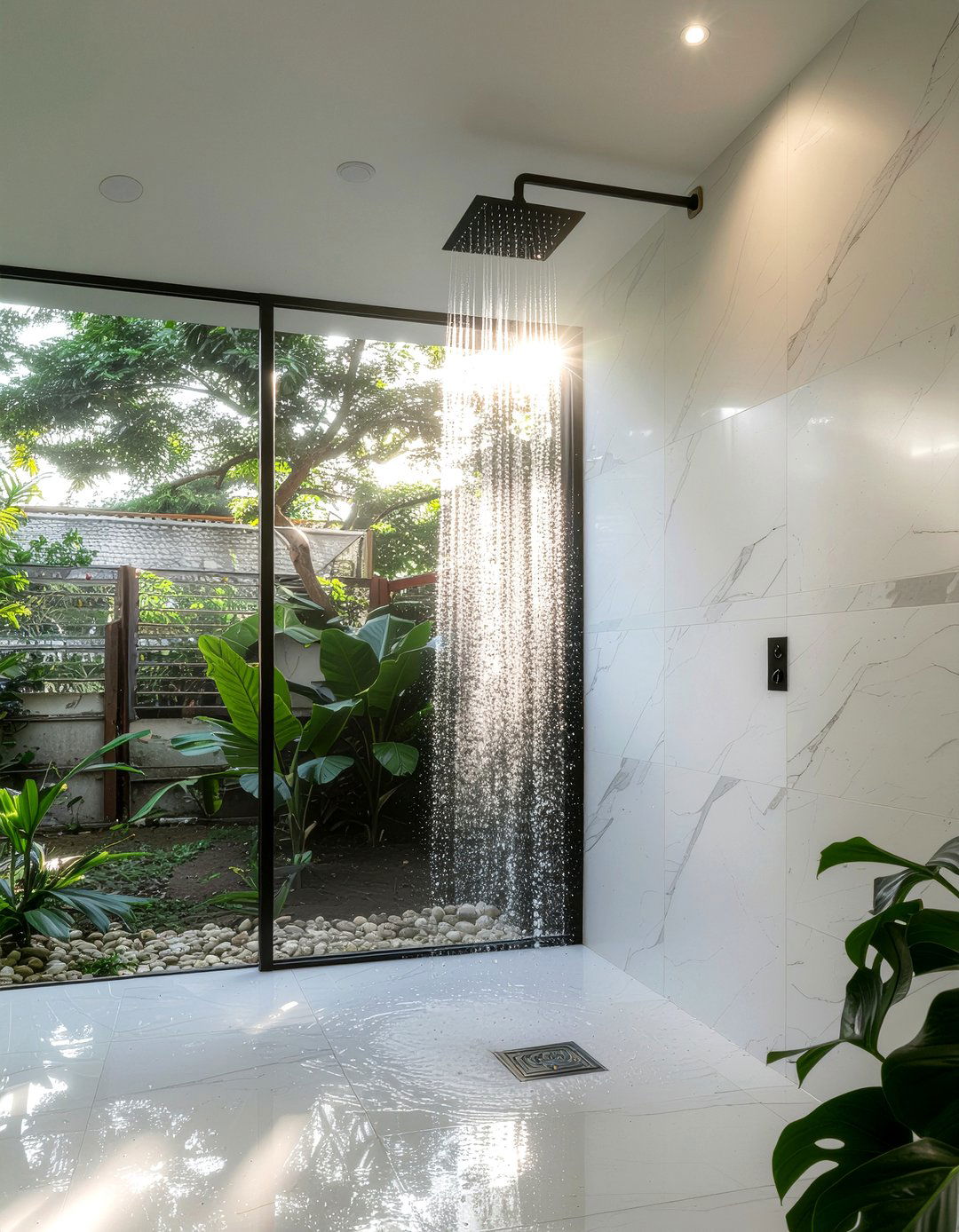 Walk in shower - 30 bathroom proportion ideas