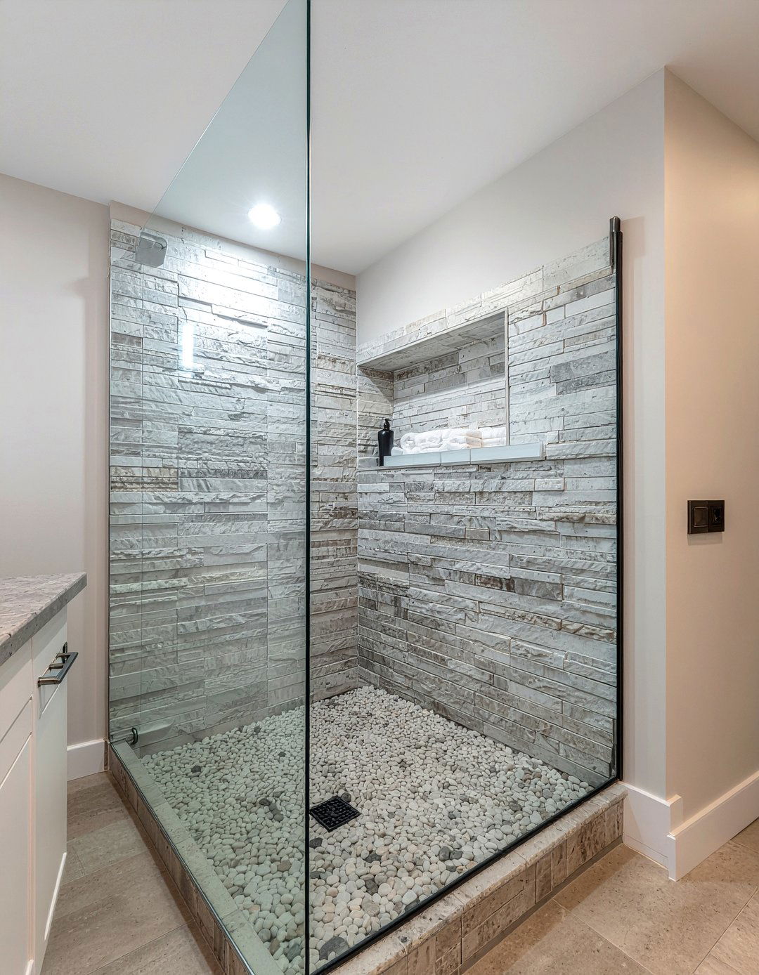 Walk in shower - 30 bathroom trend forecast ideas