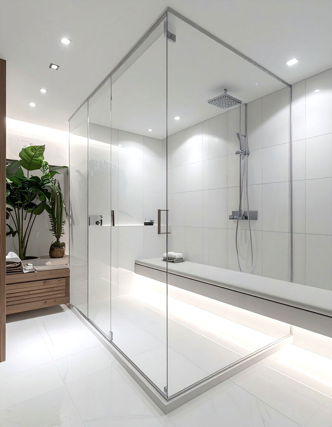 Walk in shower - 30 bathroom update ideas