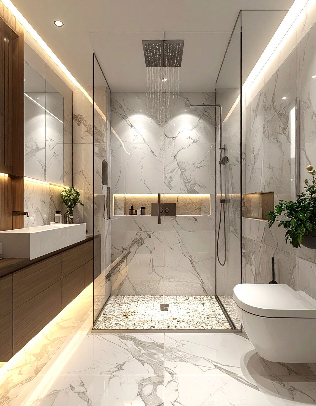 Walk in shower - 30 stunning bathroom ideas