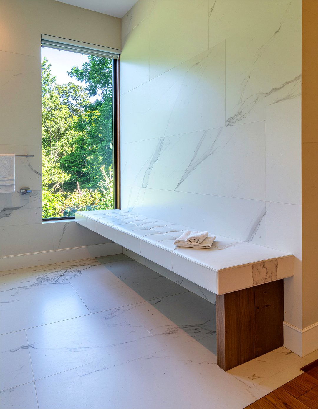 Walk in shower bench - 30 bathroom bench seating ideas