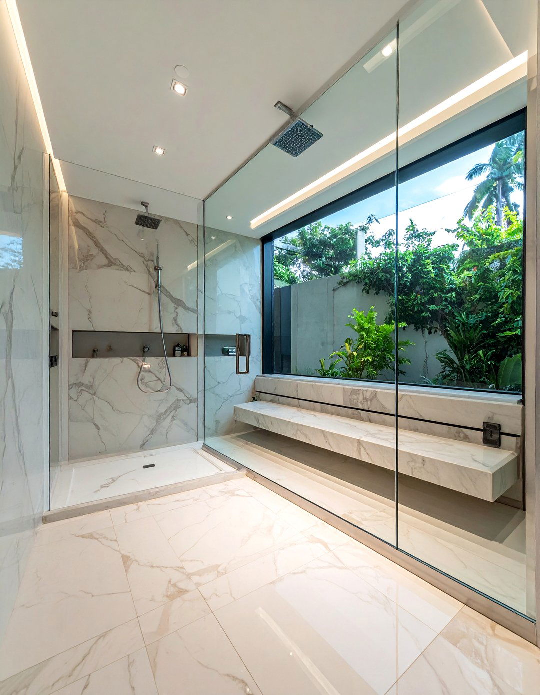 Walk in shower glass - 30 Fixer Upper bathroom ideas