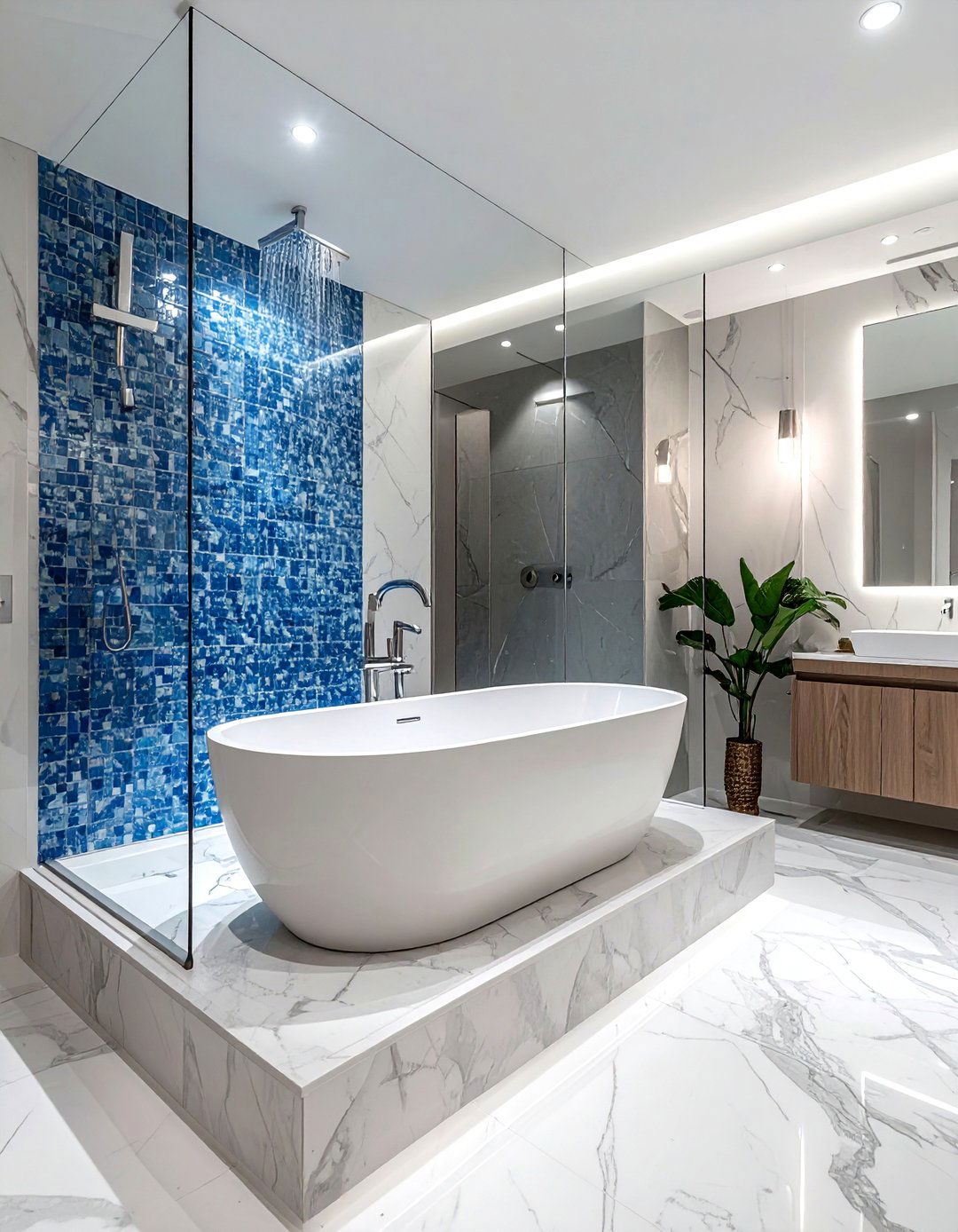 Walk in tub with shower - 30 walk-in tub ideas