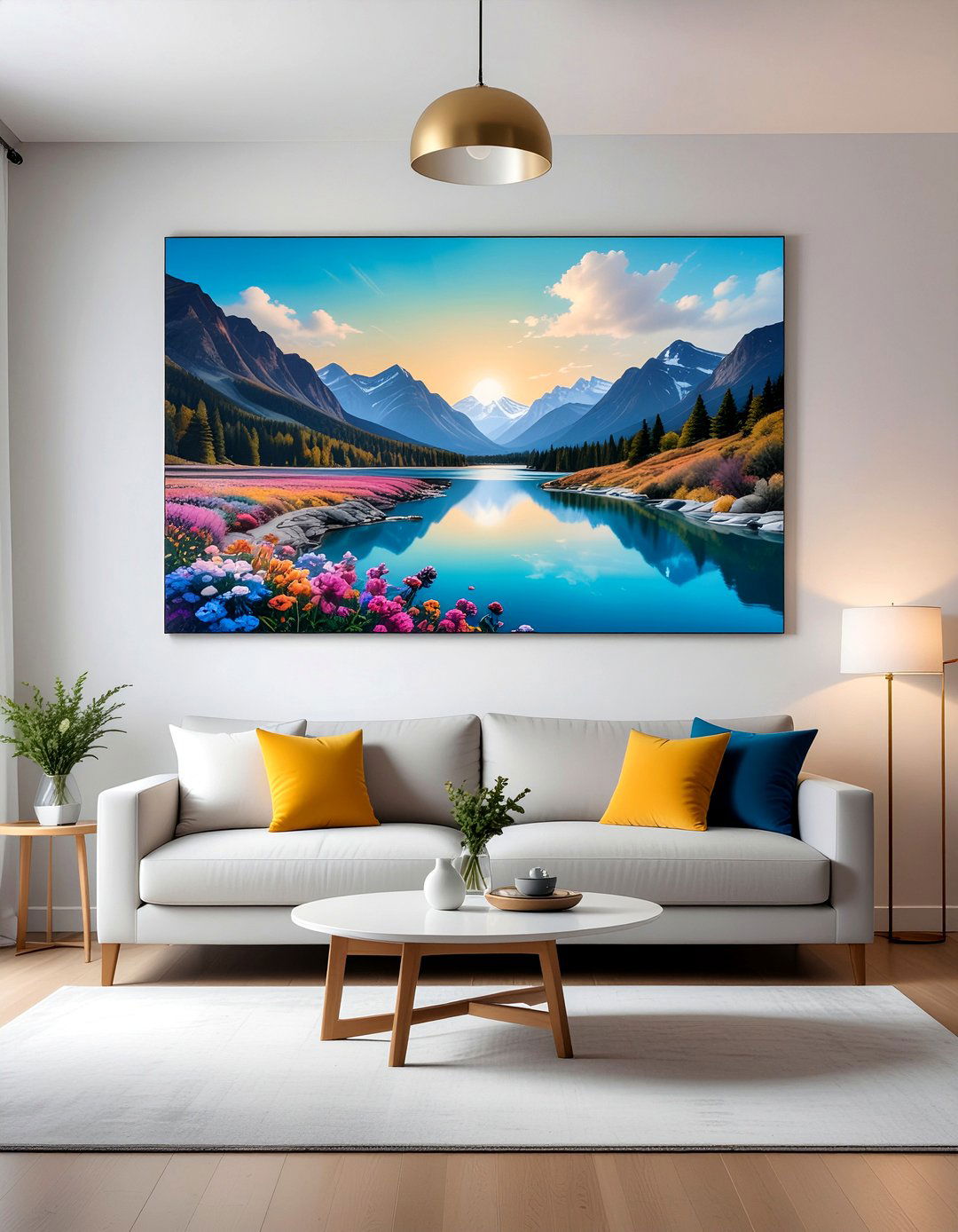 Wall Art - 30 living room upgrade ideas
