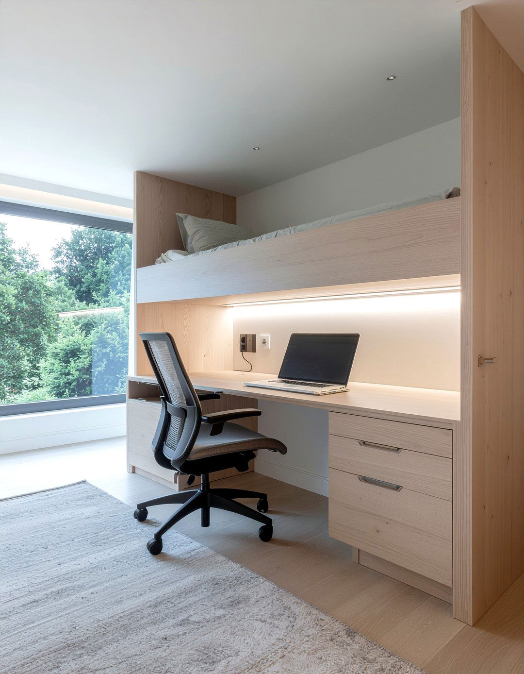 Wall Bed With Desk - 30 bedroom wall bed ideas