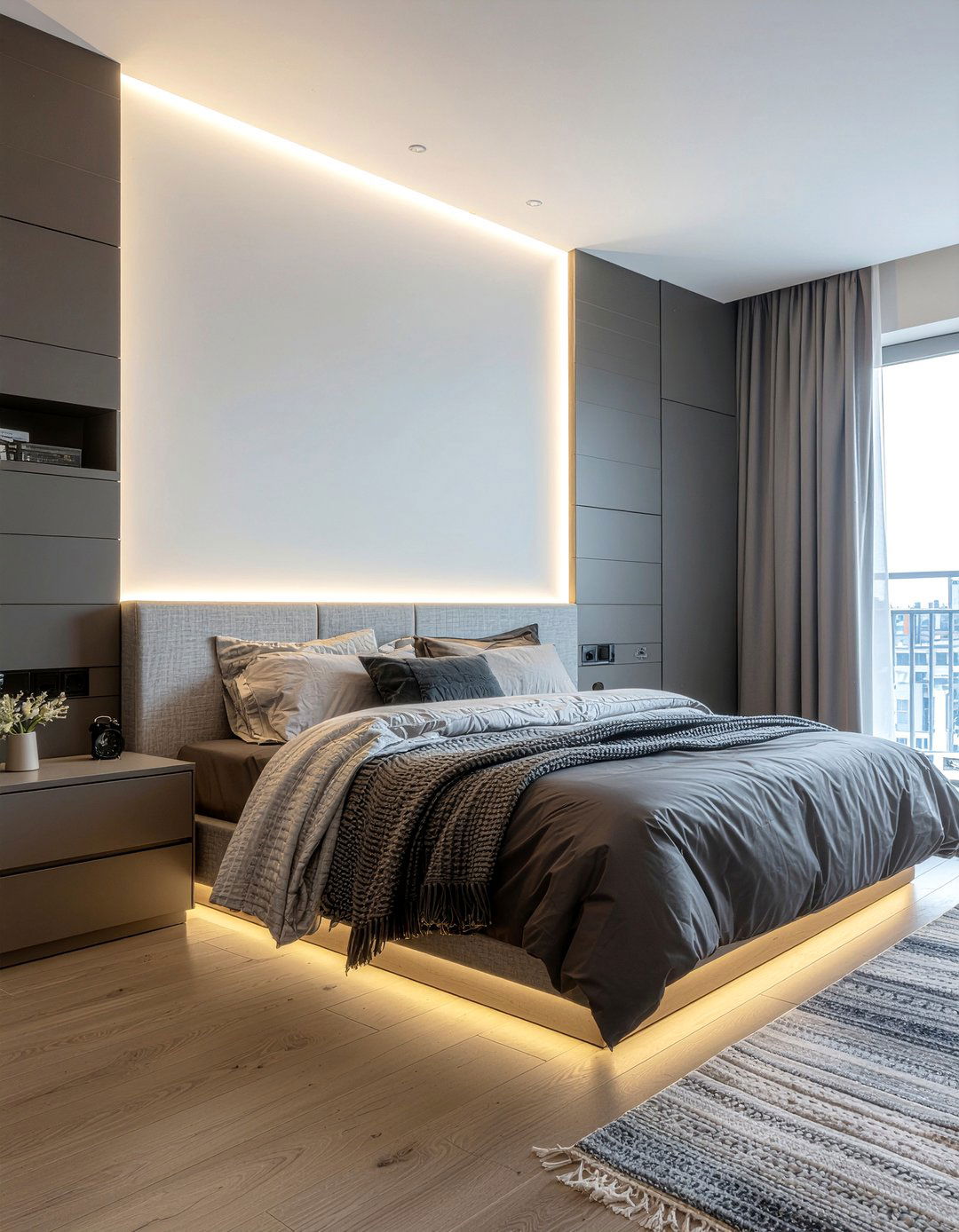 Wall Bed With Lighting - 30 bedroom wall bed ideas