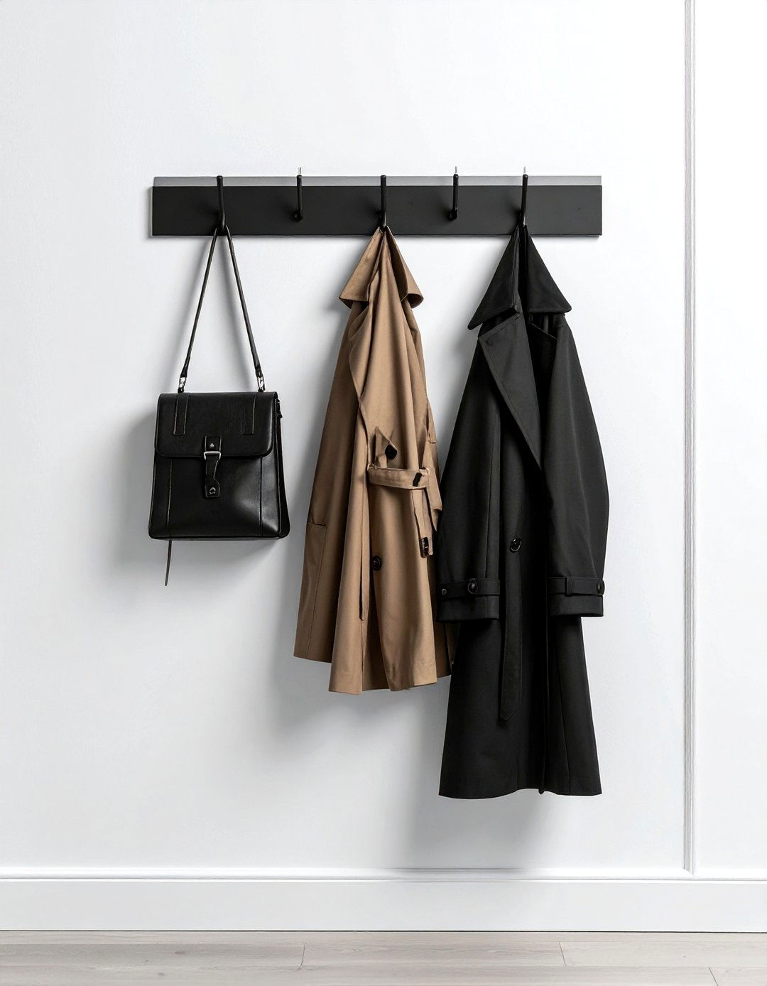 Wall Coat Hooks - 30 bedroom hanging storage ideas