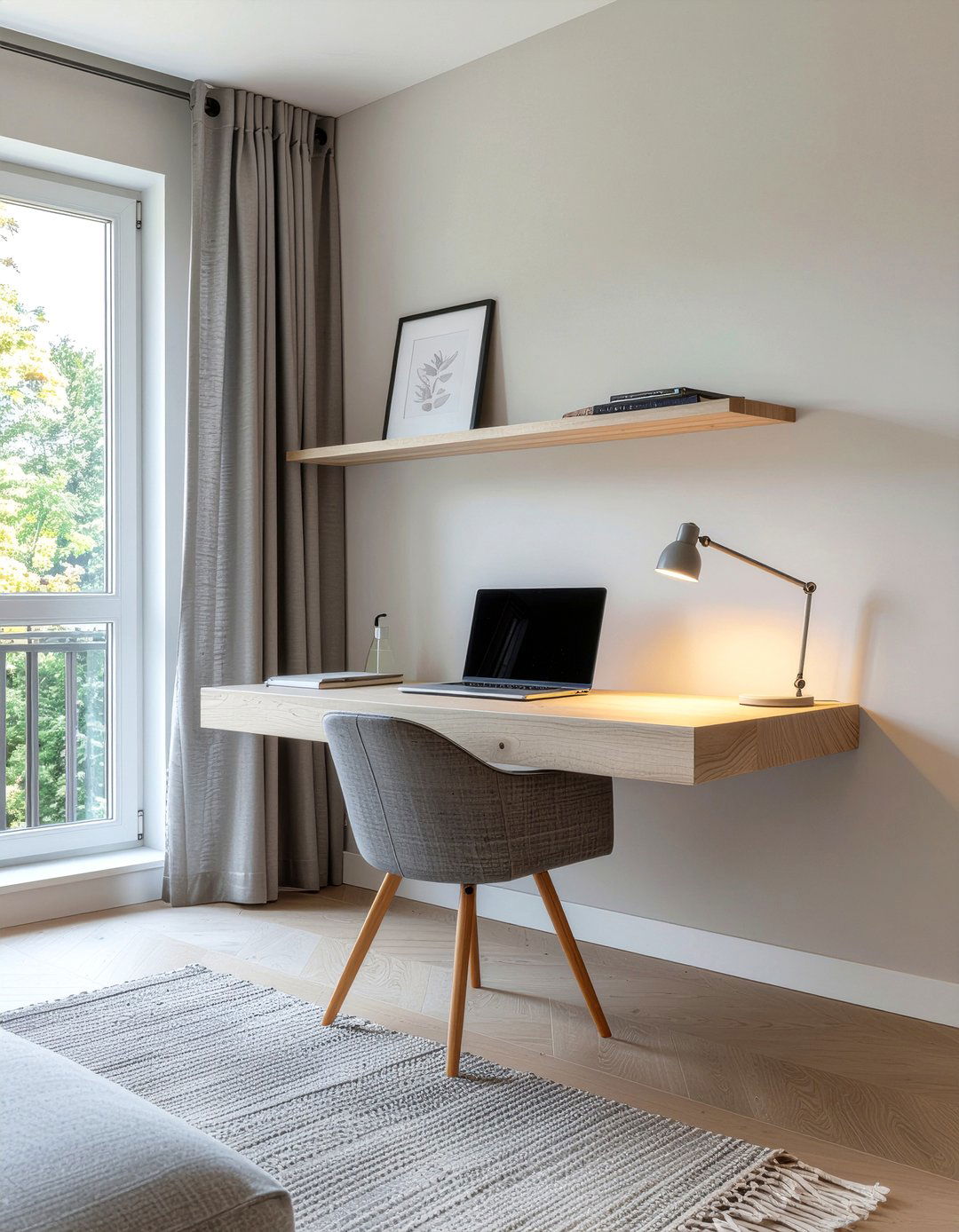 Wall Desk - 30 living room minimalist furniture ideas