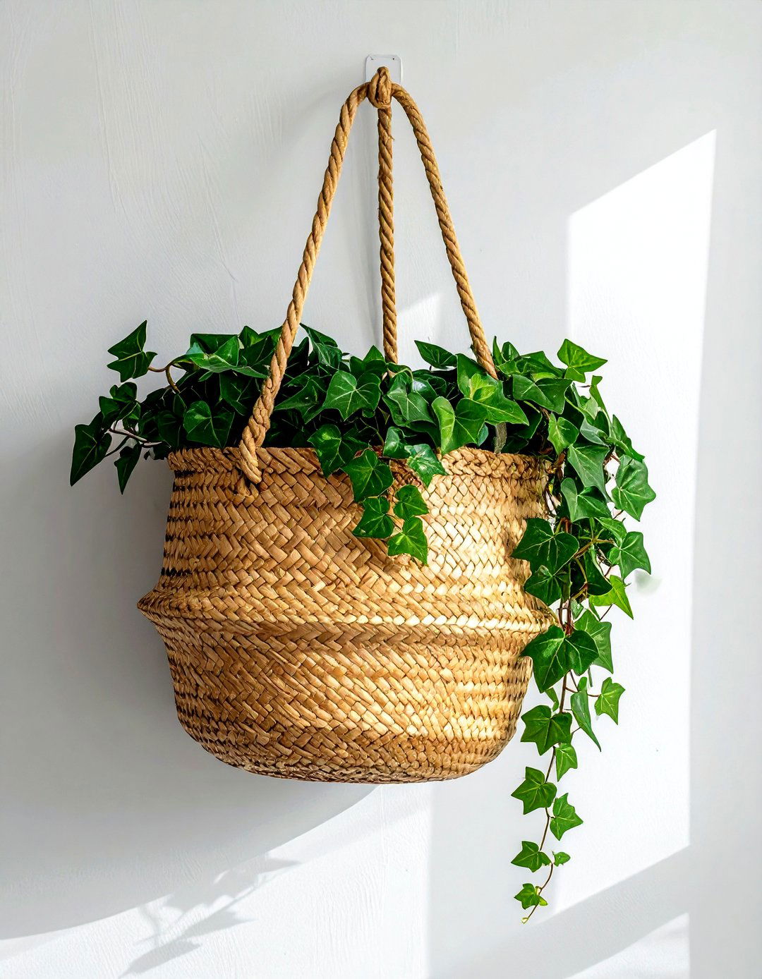 Wall Hanging Basket - 30 living room storage basket ideas
