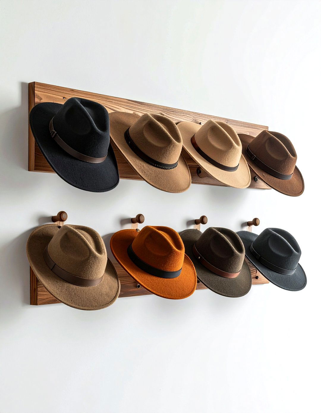 Wall Hat Rack - 30 bedroom hanging storage ideas