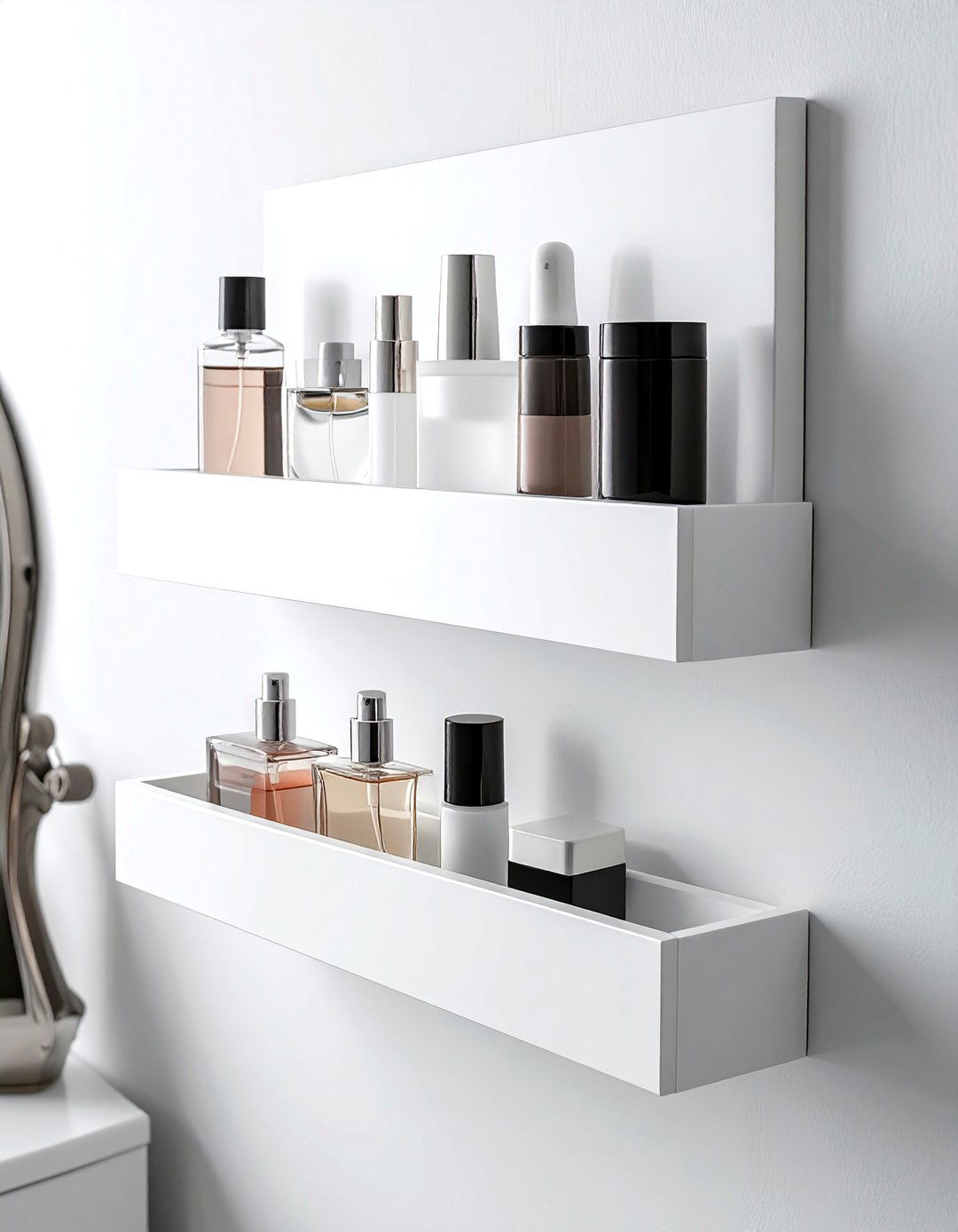 Wall Makeup Rack - 30 bedroom hanging storage ideas