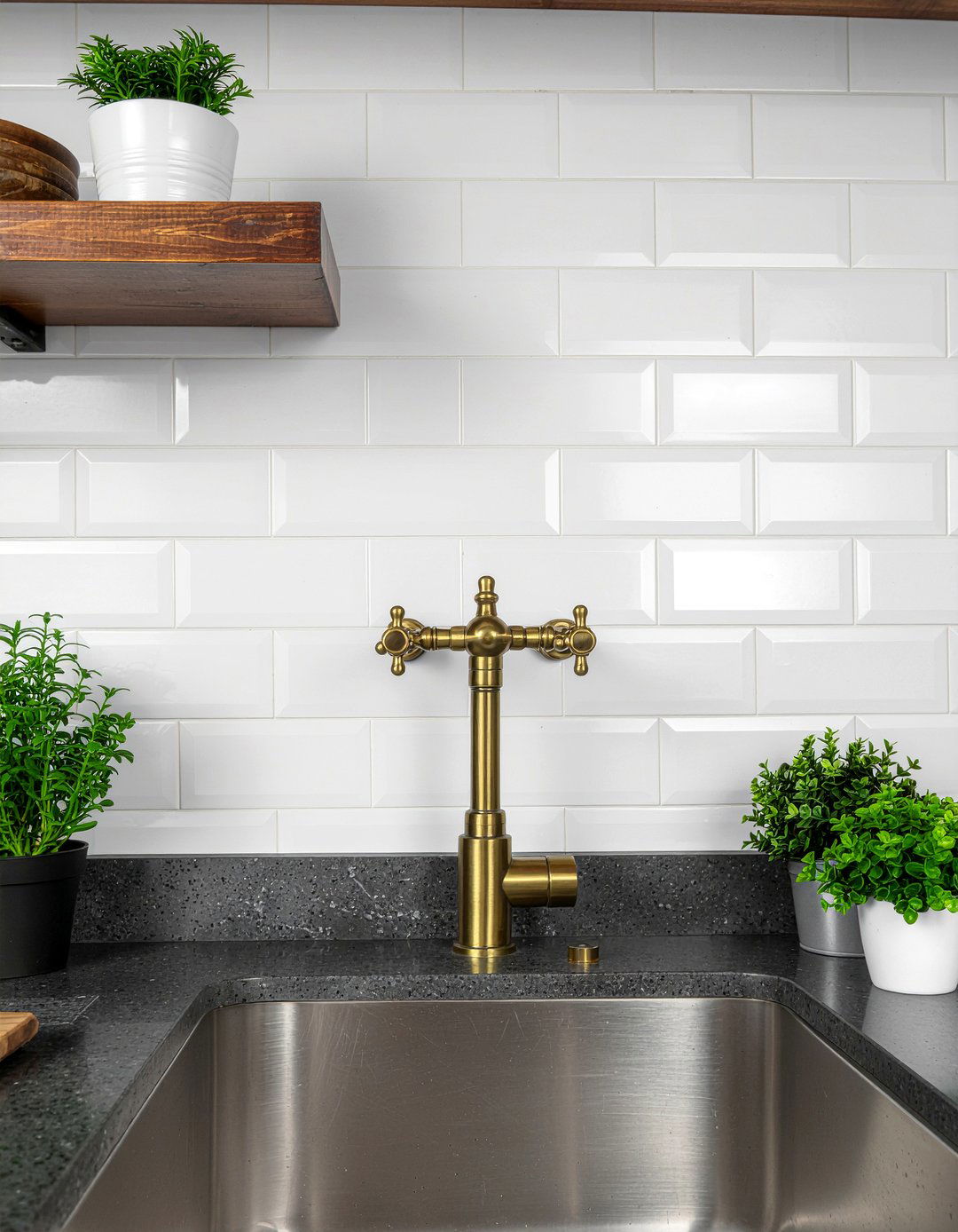 Wall Mount Brass Faucet - 30 brass kitchen faucet ideas