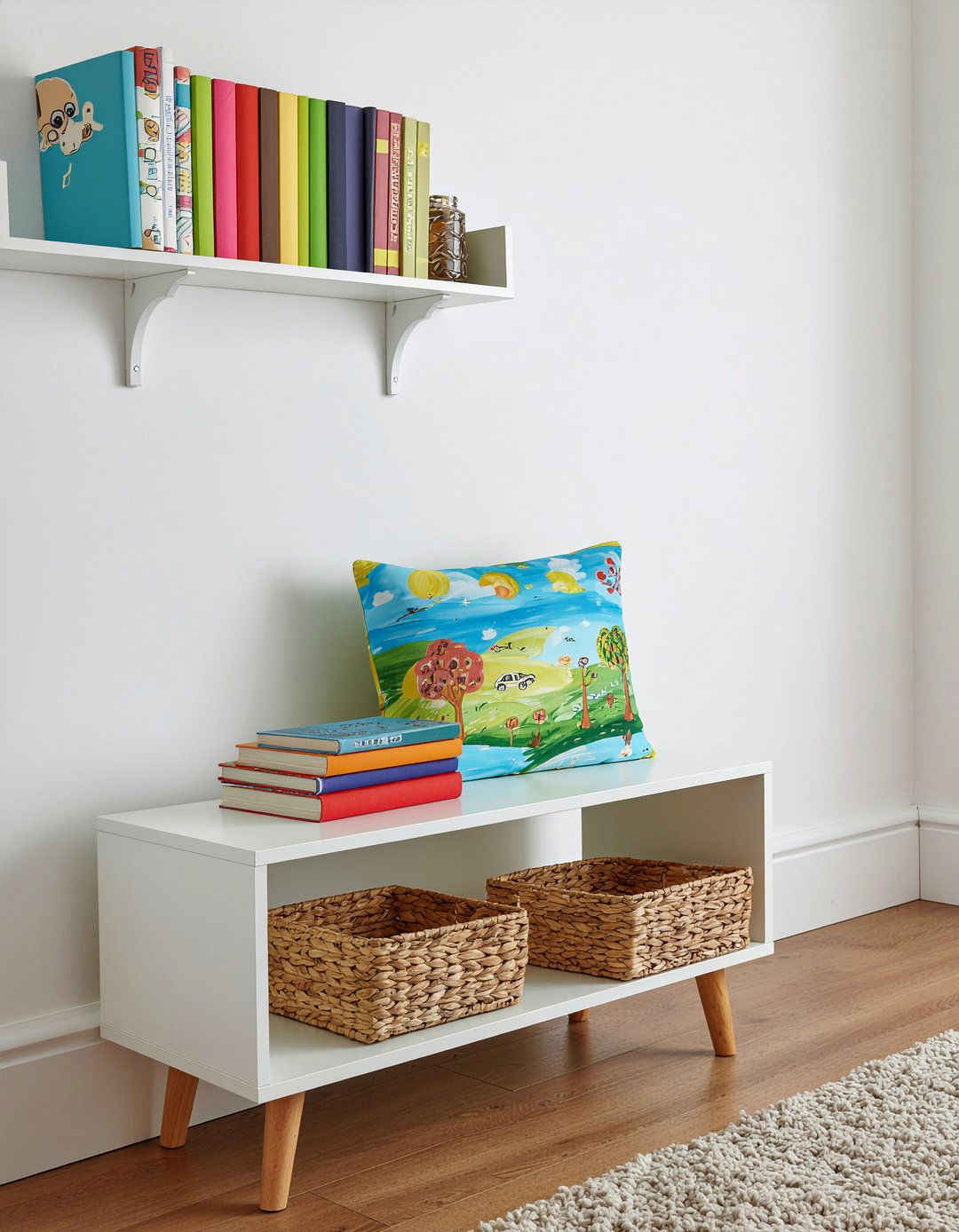 Wall Mounted Book Ledge - 30 bedroom bookshelf ideas