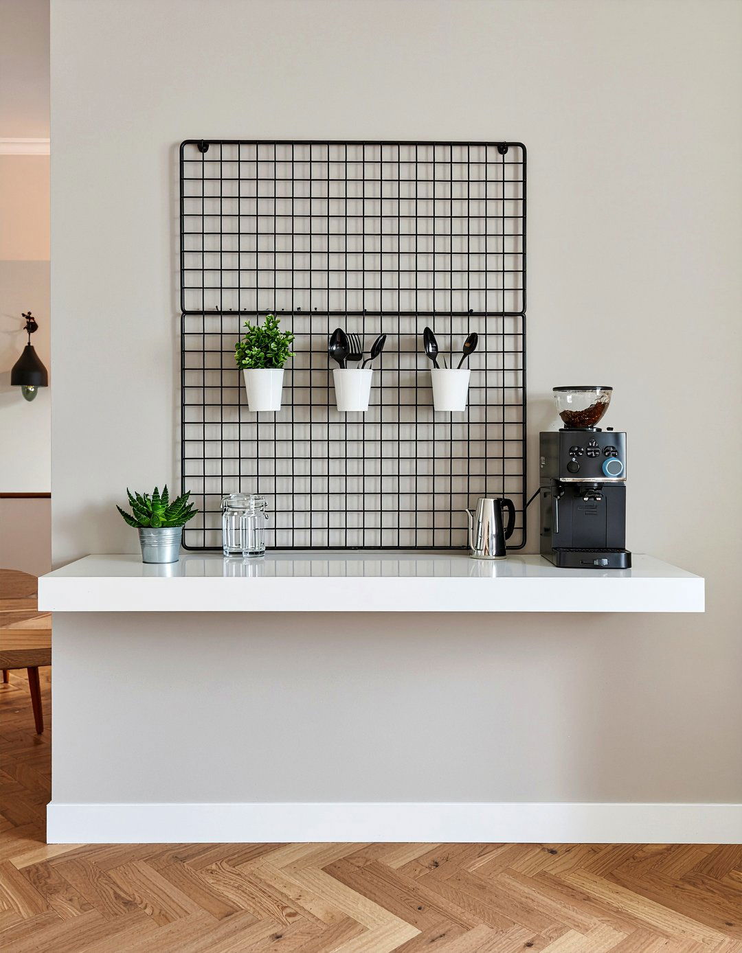 Wall Mounted Coffee Bar - 30 dining room coffee station ideas