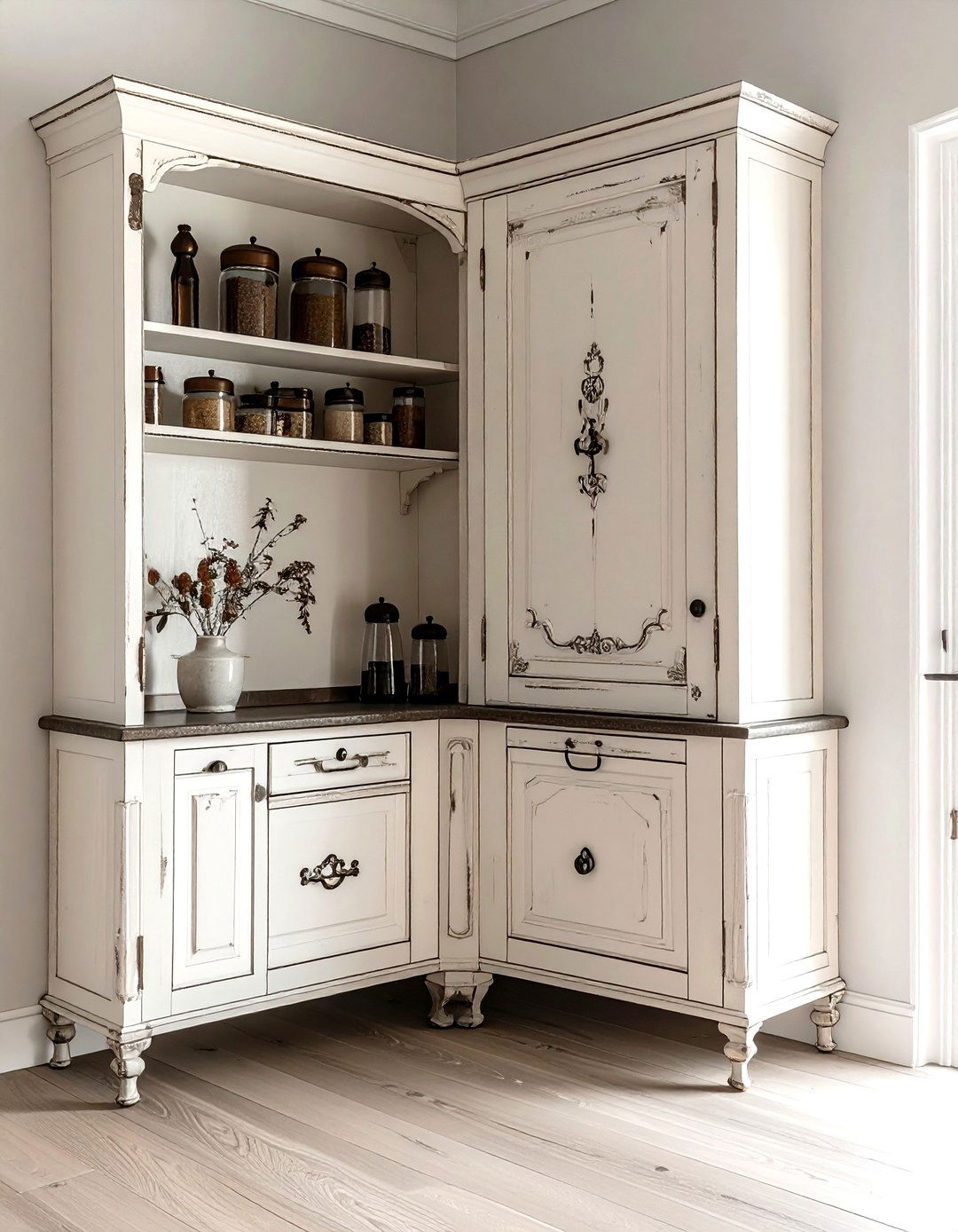 Wall Mounted Corner Cupboard - 30 dining room corner storage ideas